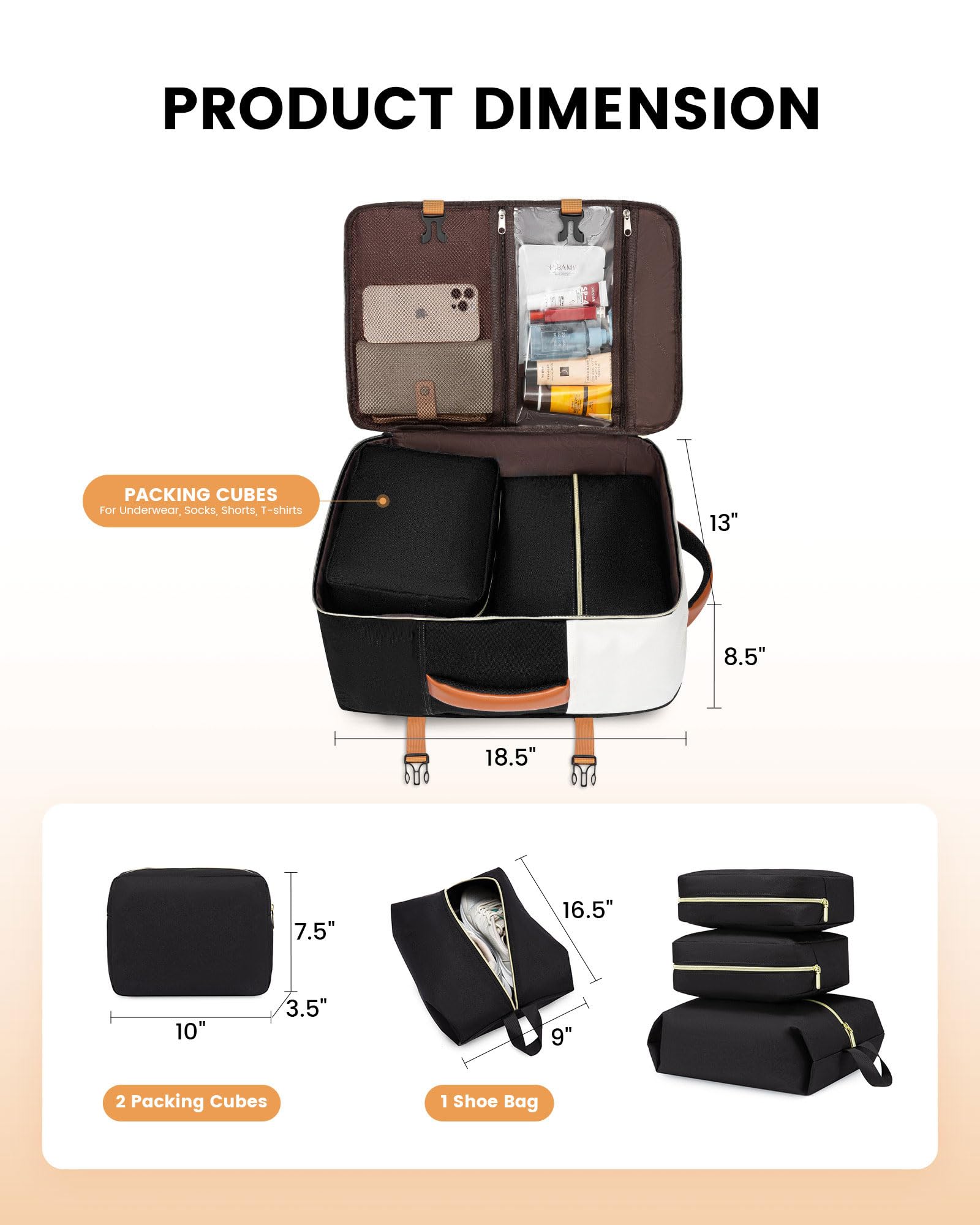 Foto 7 pulgar | Mochila De Viaje Lovevook Tsa Carry On De 40 Litros Para Mujer De 17 Pulgadas - Venta Internacional.