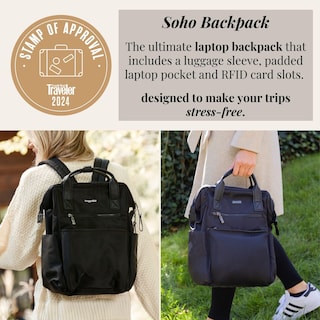 Foto 2 | Mochila Baggallini Soho Travel Laptop Ligera Negra - Venta Internacional.