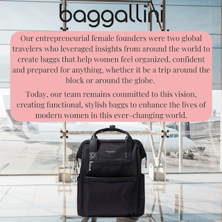 Foto 7 | Mochila Baggallini Soho Travel Laptop Ligera Negra - Venta Internacional.