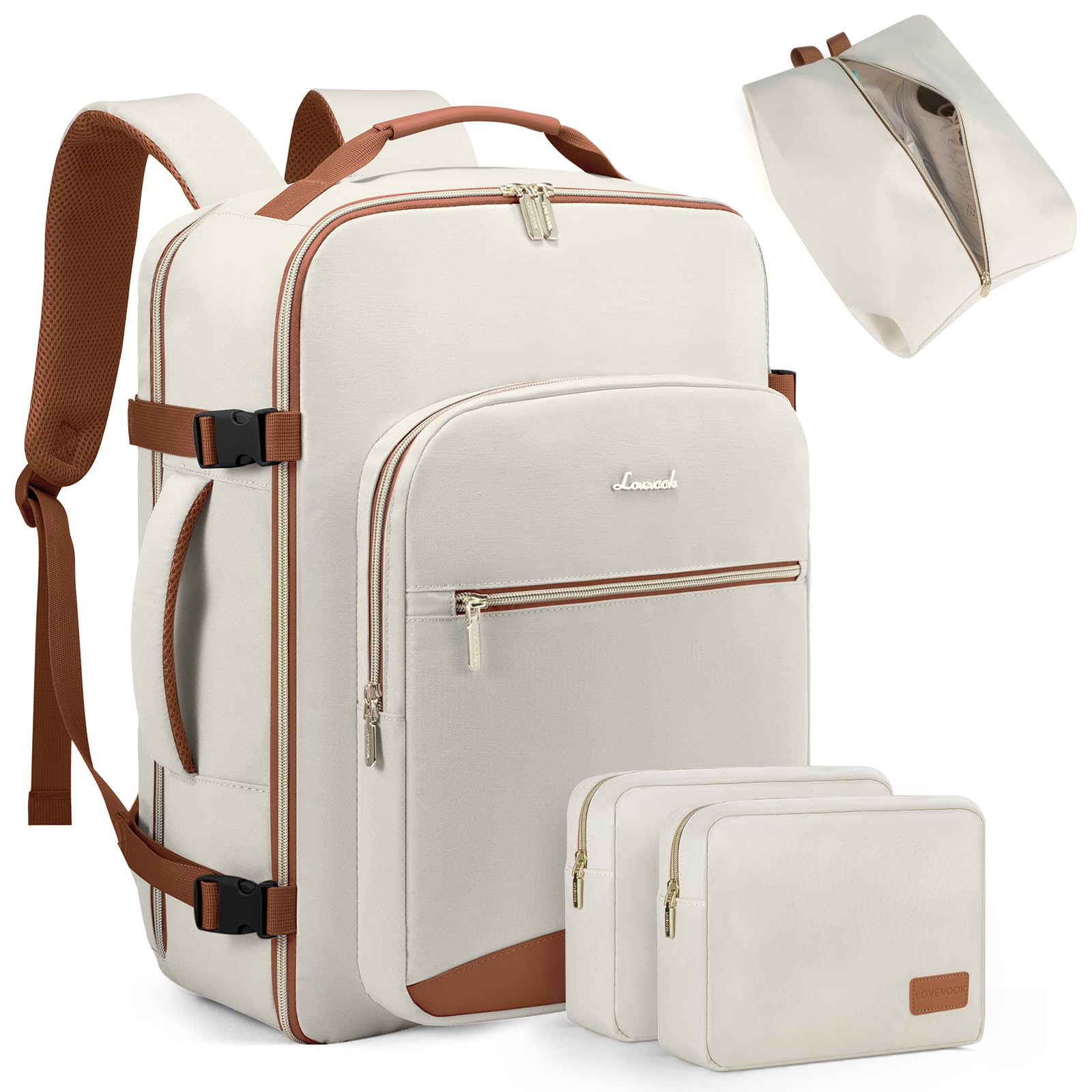 Foto 2 pulgar | Mochila De Viaje Lovevook 40l Para Mujer Y Hombre Impermeable - Venta Internacional.