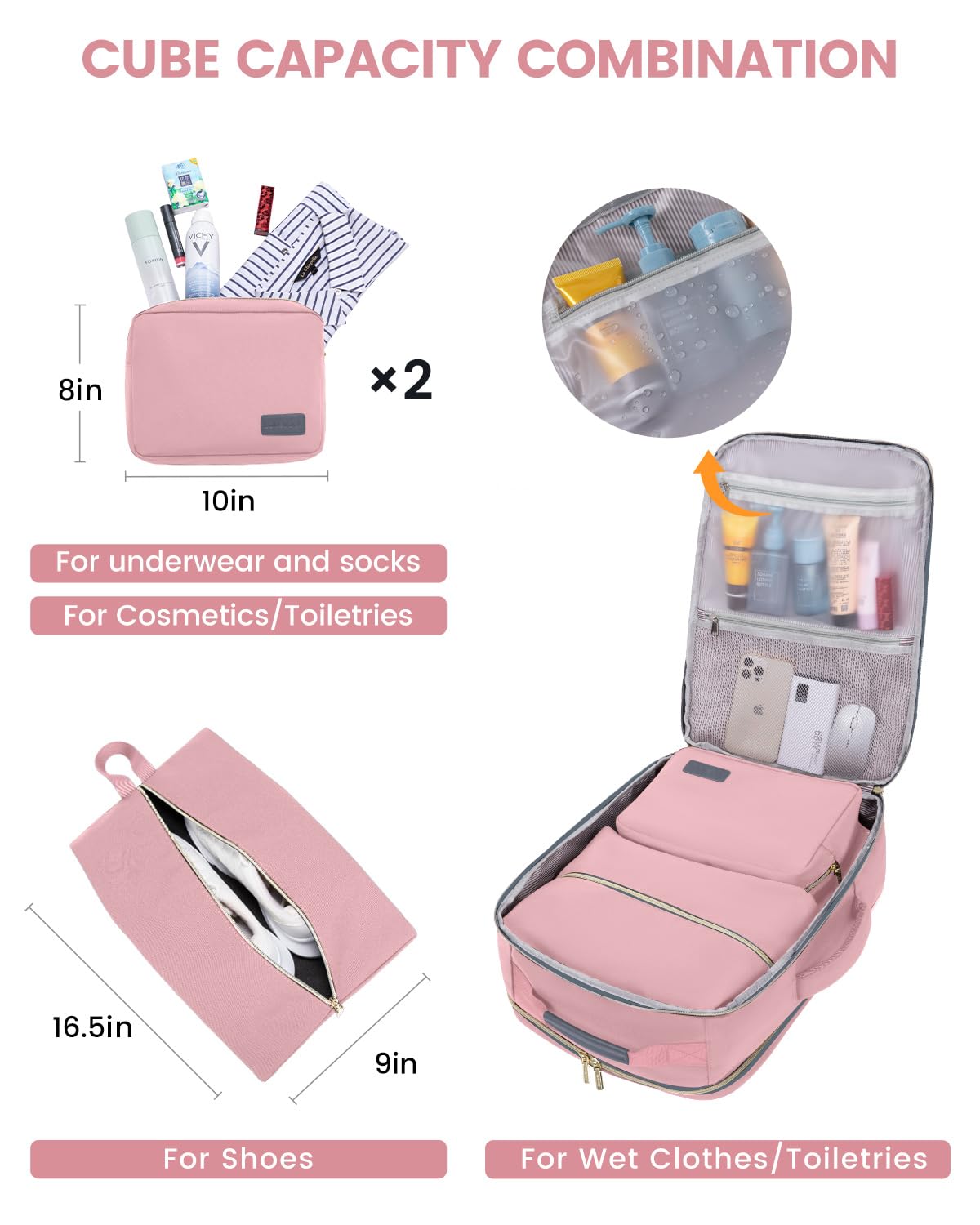 Foto 6 pulgar | Mochila de Viaje Lovevook 40L para Mujer - Venta Internacional