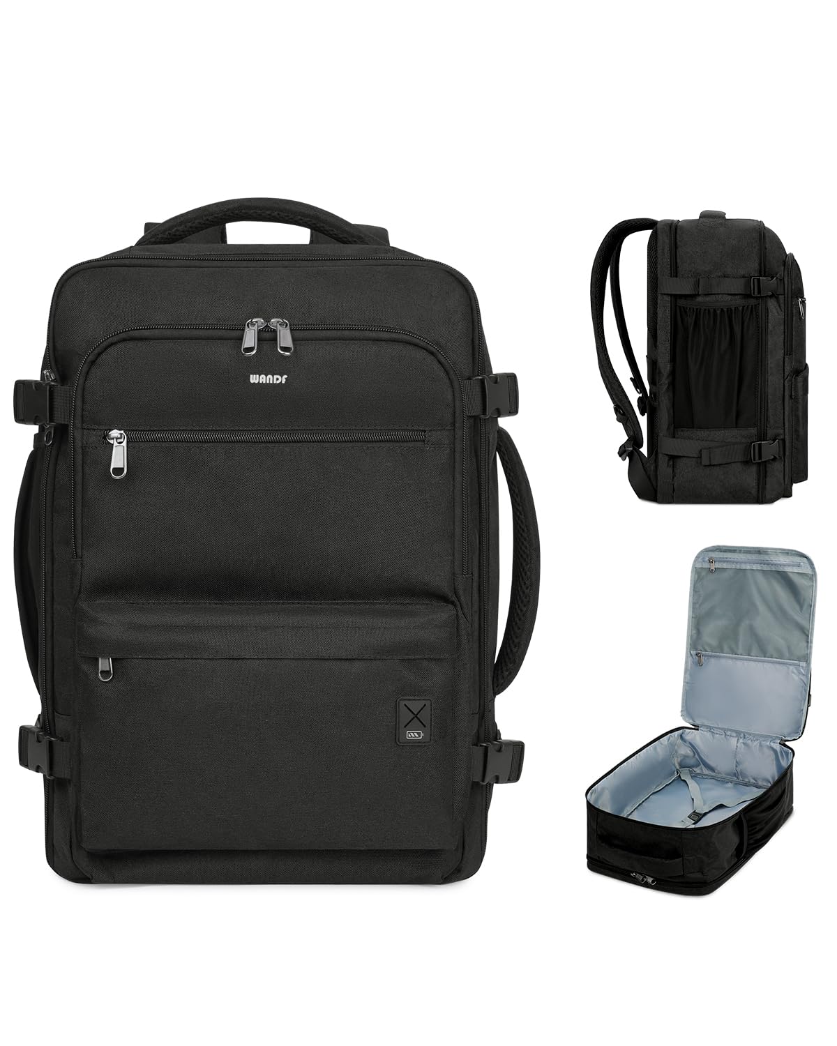 Mochila Wandf Travel De 32 Litros Para Spirit Airlines Con Bolsillo Húmedo - Venta Internacional.