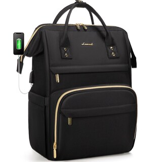 Foto 1 | Mochila para Portátil Lovevook para Mujer 15.6" Impermeable Negro - Venta Internacional