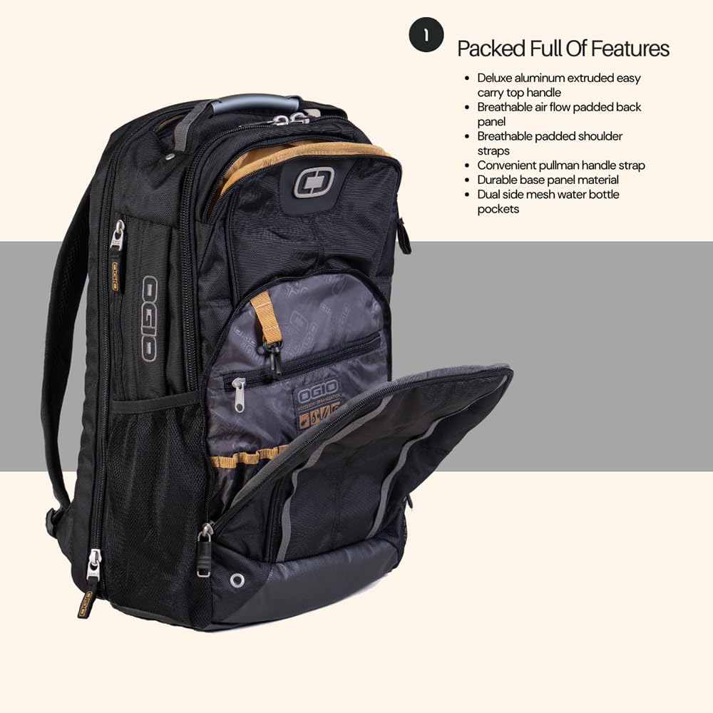 Foto 5 pulgar | Mochila Callaway Axle 17 Para Portátil Negra 19,25x13x9,25 Cm - Venta Internacional.