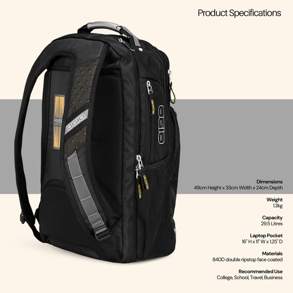 Foto 7 pulgar | Mochila Callaway Axle 17 Para Portátil Negra 19,25x13x9,25 Cm - Venta Internacional.