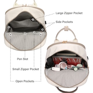 Foto 3 | Mochila para Portátil Lovevook para Mujer 15.6" con Puerto Usb Beige - Venta Internacional