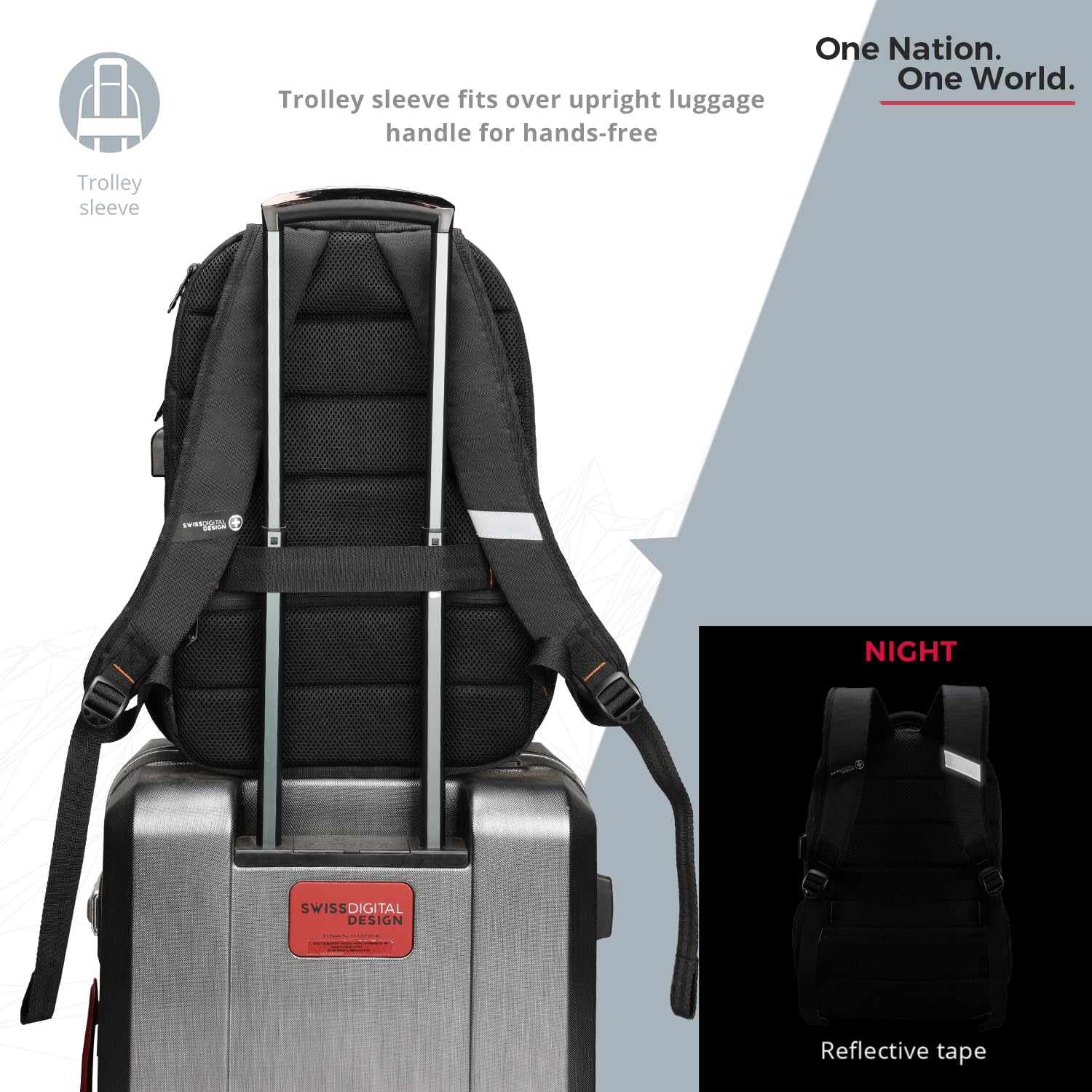 Foto 8 pulgar | Mochila Swissdigital Design para Portátil con Puerto Usb de 16 Pulgadas - Venta Internacional