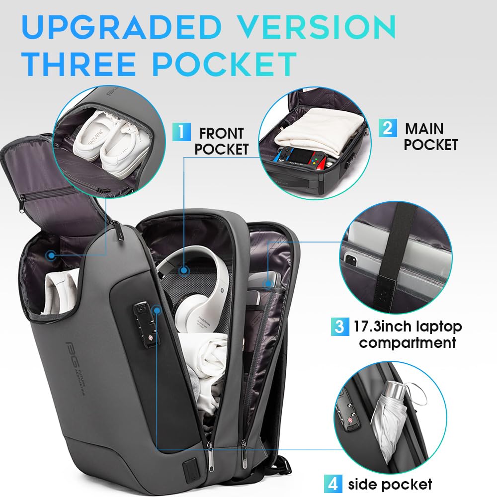 Foto 3 pulgar | Mochila Bange Antirrobo A Prueba De Agua Con Cierre Tsa Para Portátil De 17,3 Pulgadas - Venta Internacional.