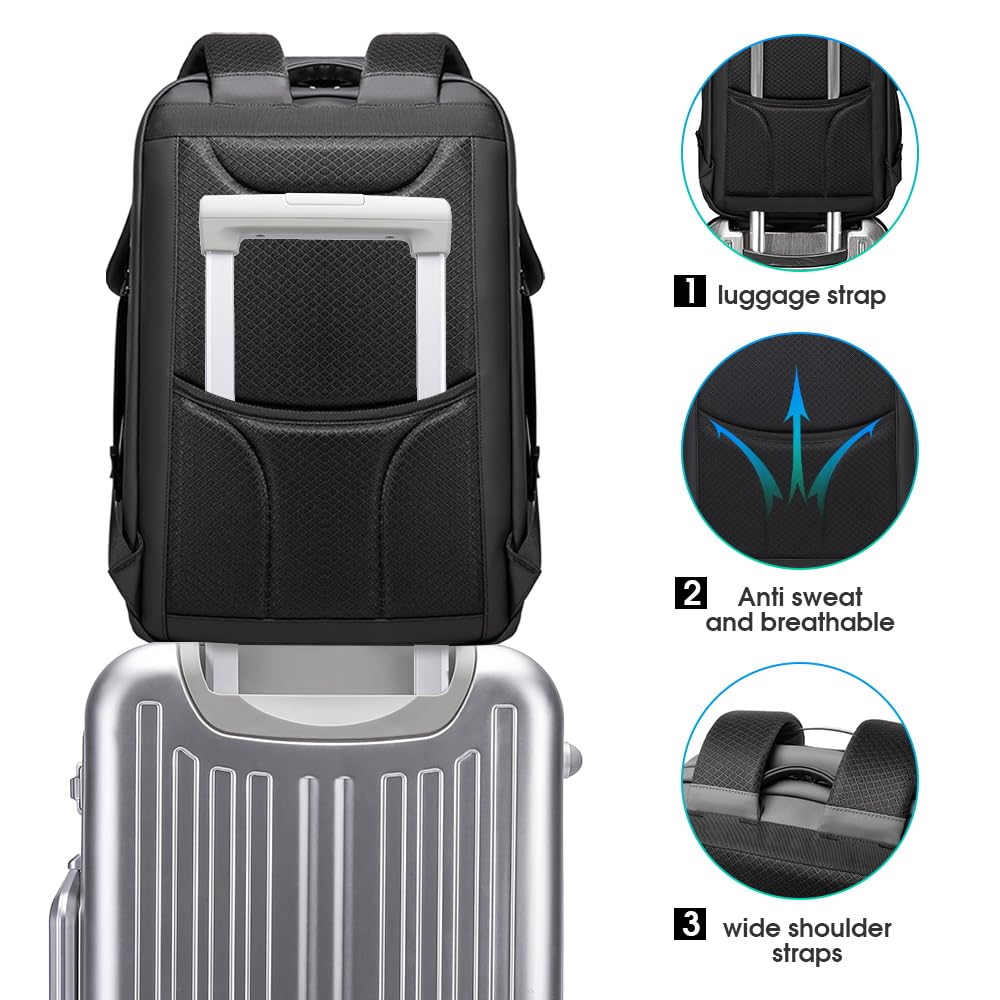 Foto 8 pulgar | Mochila Bange Antirrobo A Prueba De Agua Con Cierre Tsa Para Portátil De 17,3 Pulgadas - Venta Internacional.