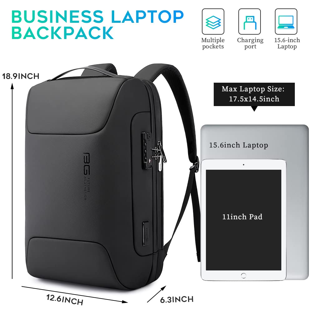 Foto 7 pulgar | Mochila Bange Antirrobo Business Para Portátil De 15,6 Pulgadas Con Usb - Venta Internacional.