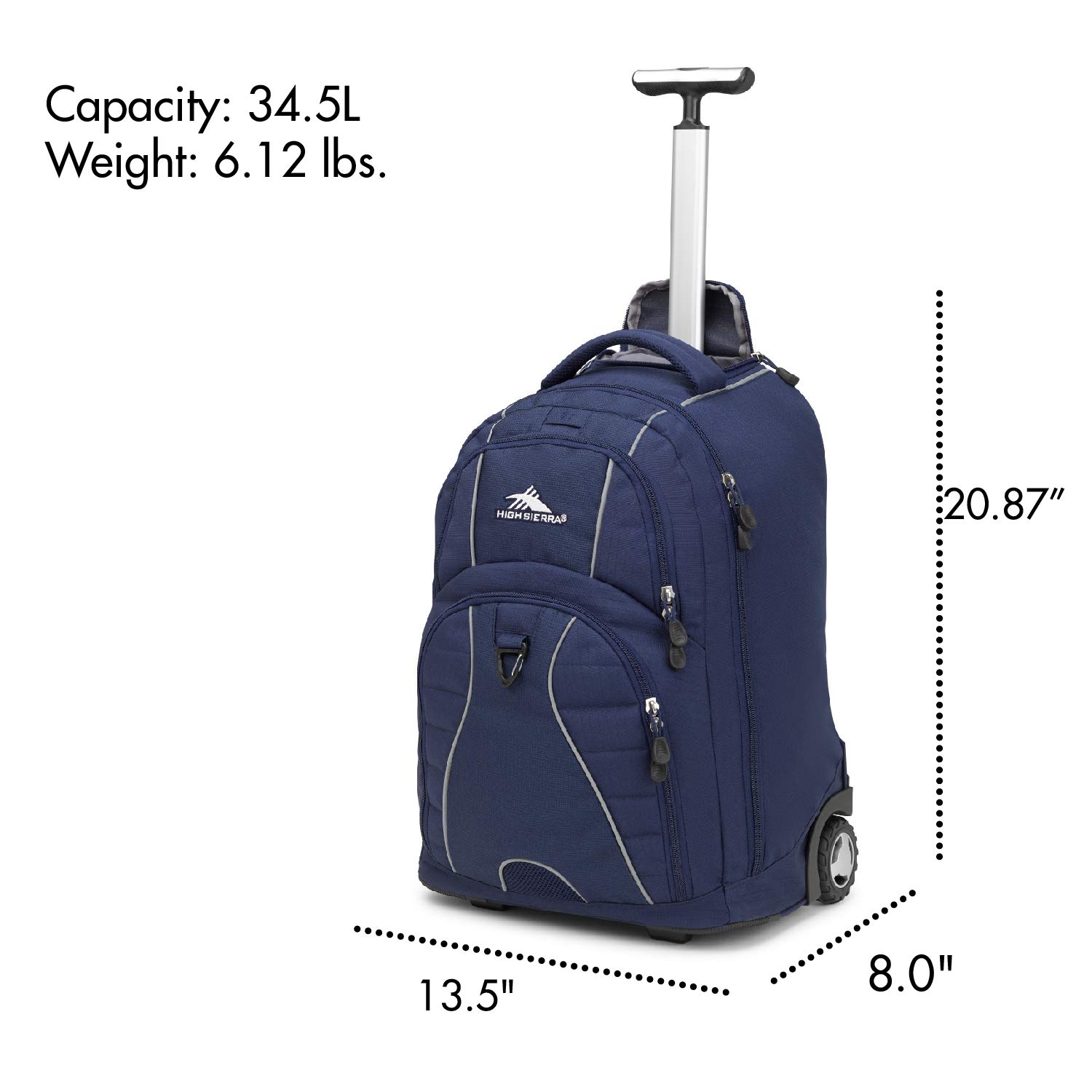 Foto 4 pulgar | Mochila Con Ruedas Para Portátil High Sierra Freewheel True Navy - Venta Internacional.