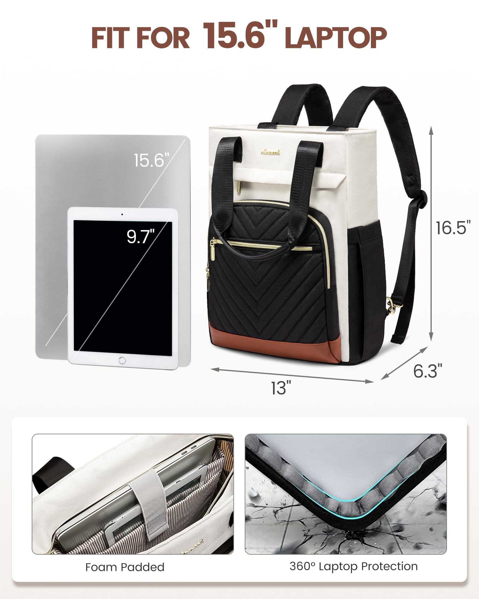 Foto 3 pulgar | Mochila para Portátil Lovevook 15.6'' - Venta Internacional