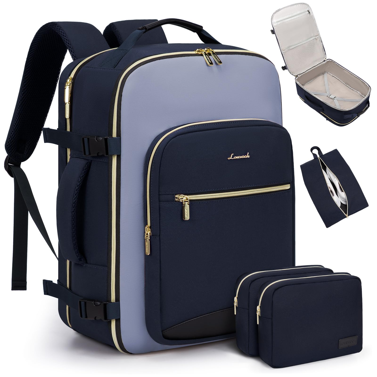 Foto 2 pulgar | Mochila De Mano Lovevook De 40 Litros Para Mujeres Y Hombres Con 3 Cubos - Venta Internacional.