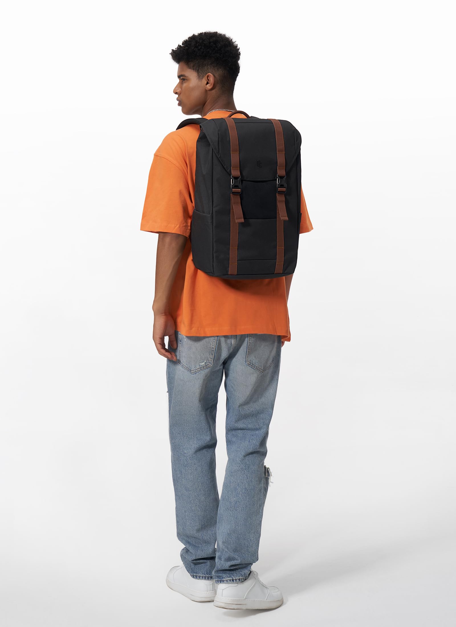 Foto 3 pulgar | Mochila Tomtoc con Solapa para Portátil 22 l Negra - Venta Internacional