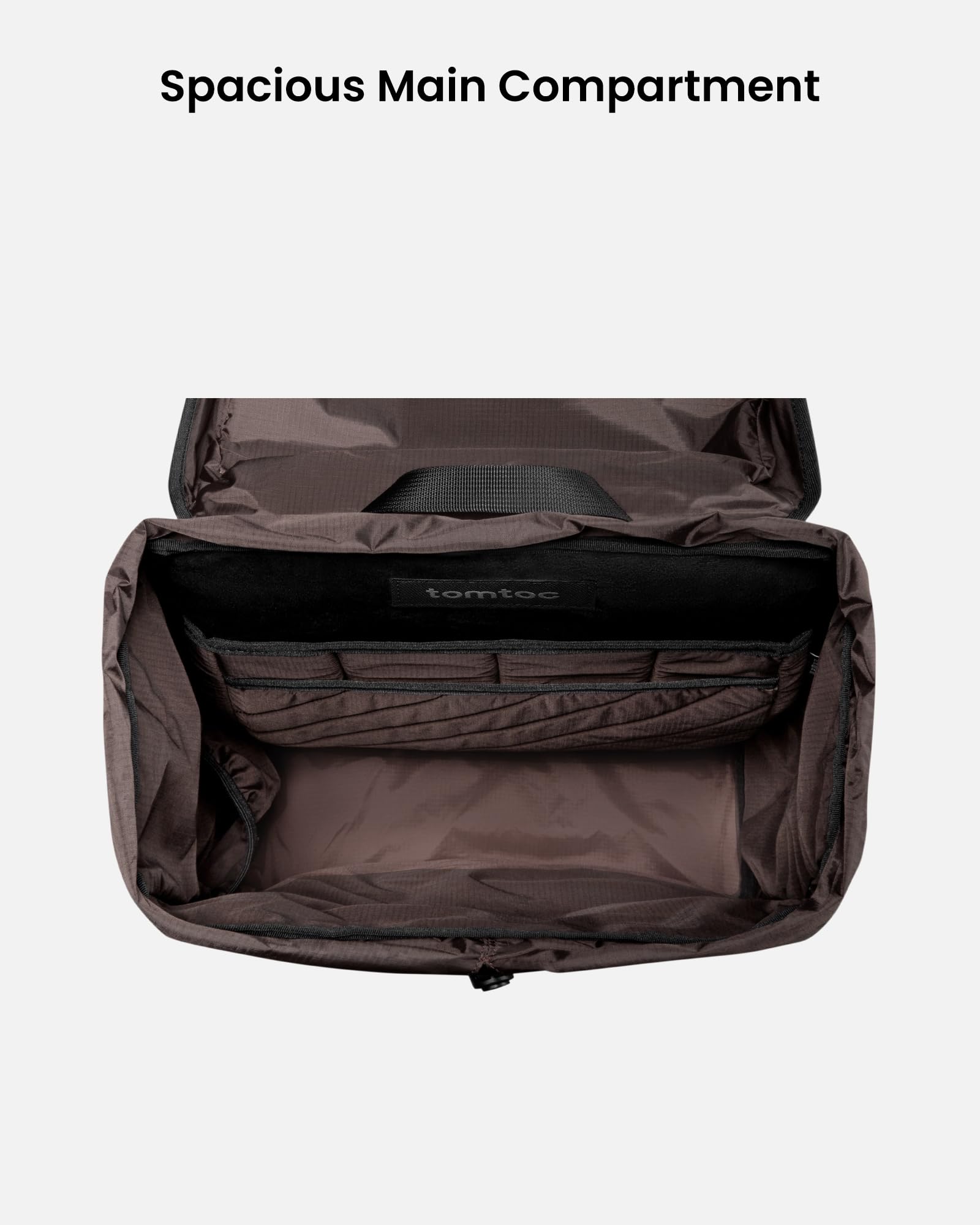 Foto 4 | Mochila Tomtoc con Solapa para Portátil 22 l Negra - Venta Internacional