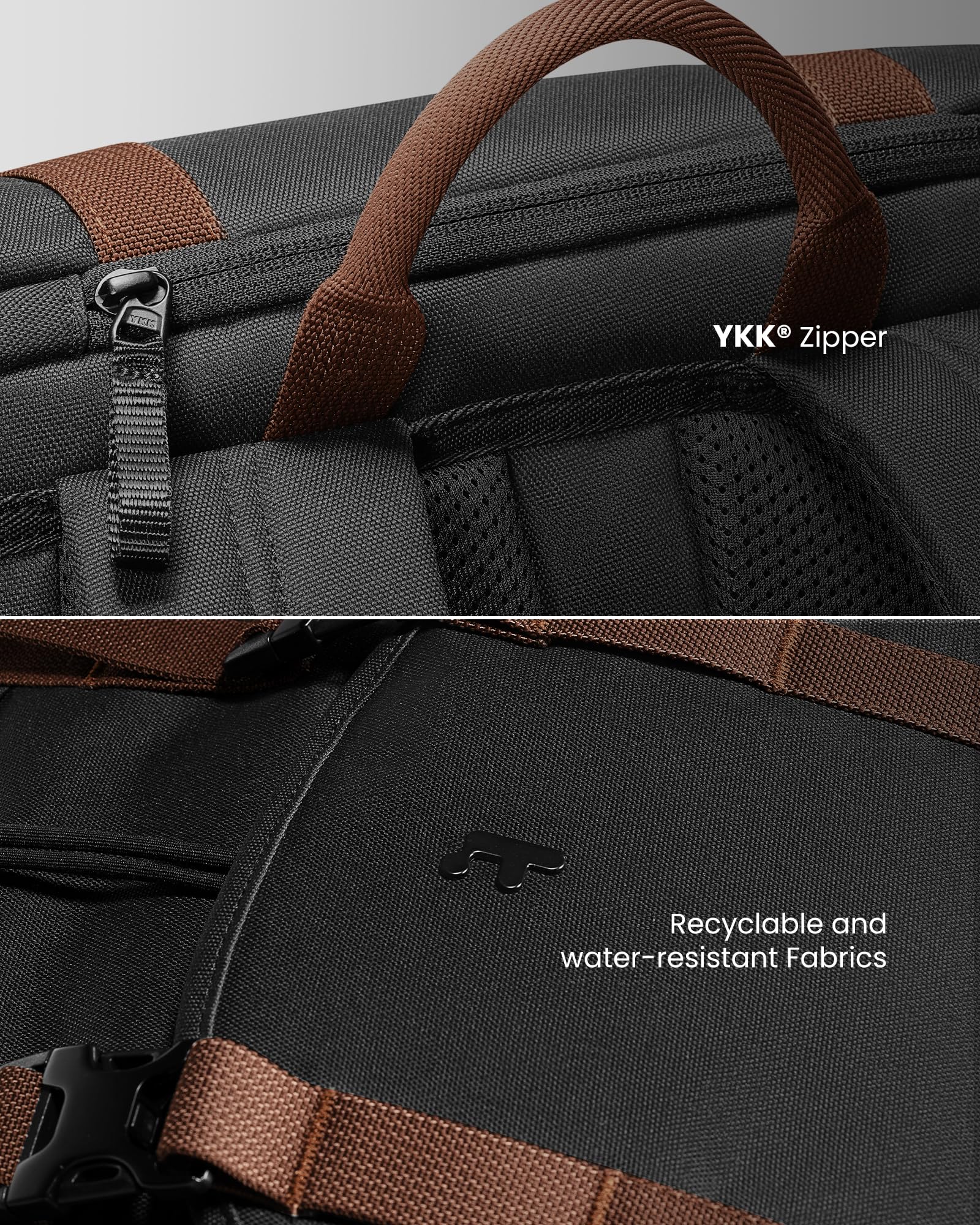 Foto 7 | Mochila Tomtoc con Solapa para Portátil 22 l Negra - Venta Internacional