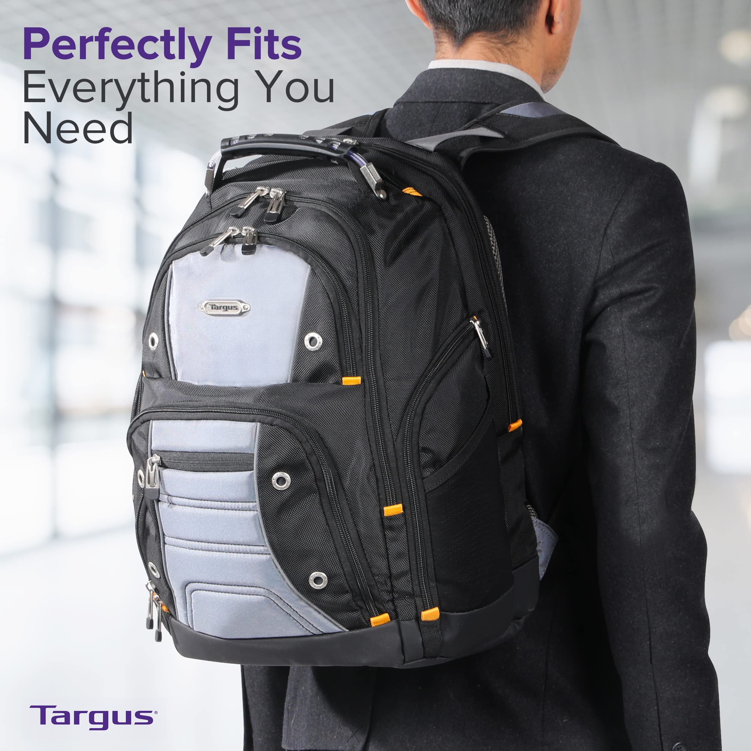 Foto 5 pulgar | Mochila Targus Drifter II Negro/Gris para Hombre - Venta Internacional