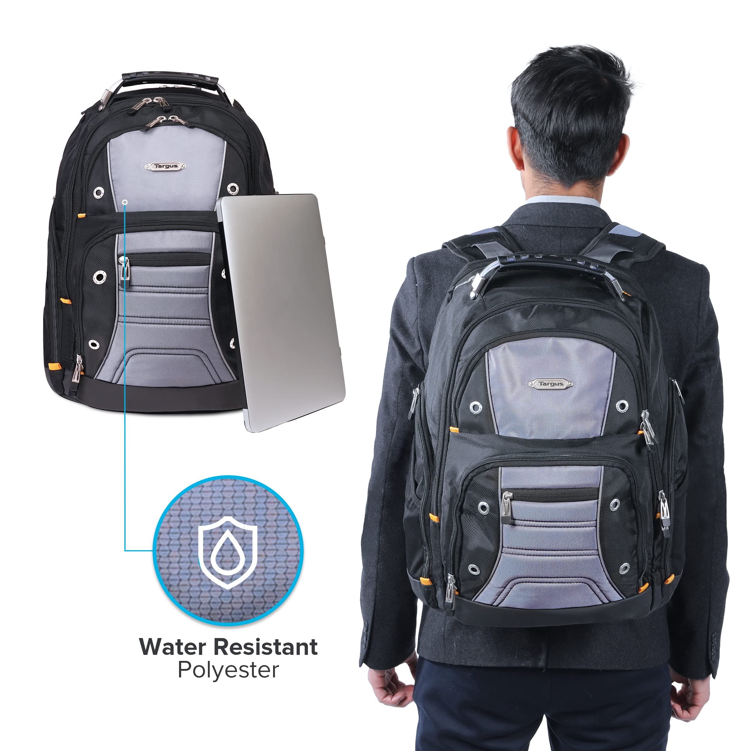 Foto 7 pulgar | Mochila Targus Drifter II Negro/Gris para Hombre - Venta Internacional
