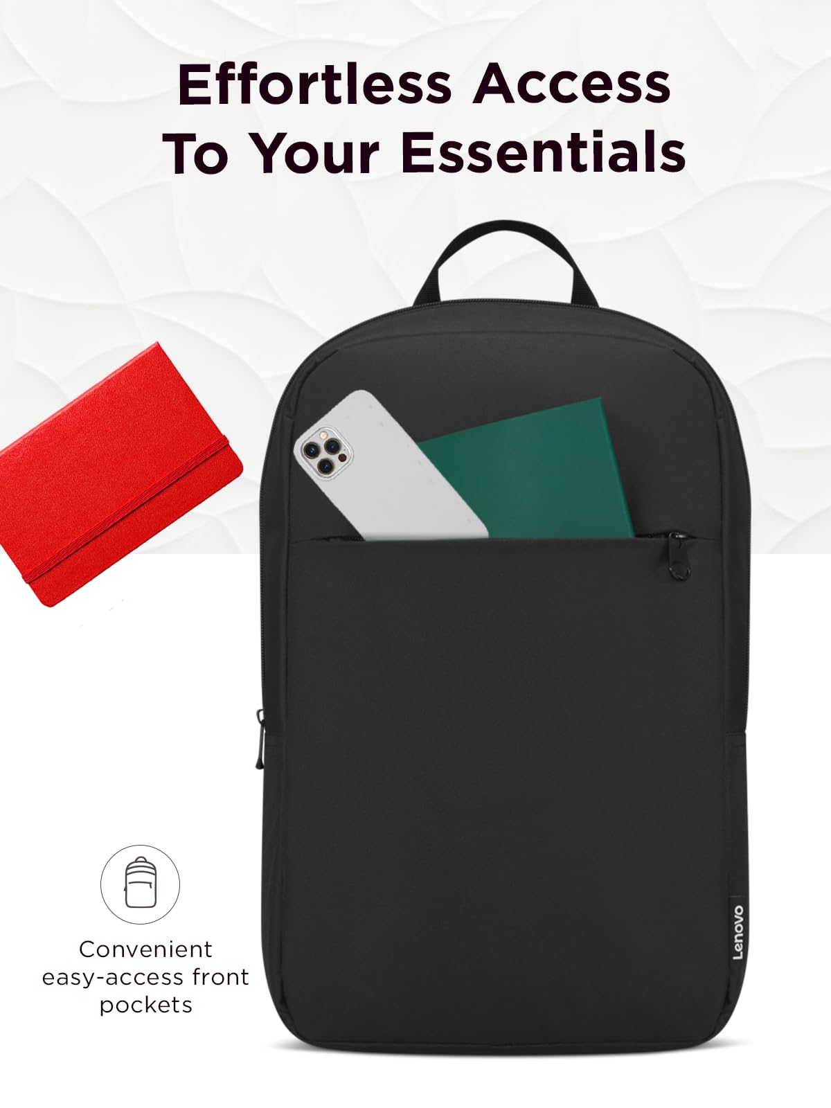 Foto 3 | Mochila Lenovo Negra para Ordenadores de Hasta 15,6 Pulgadas - Venta Internacional