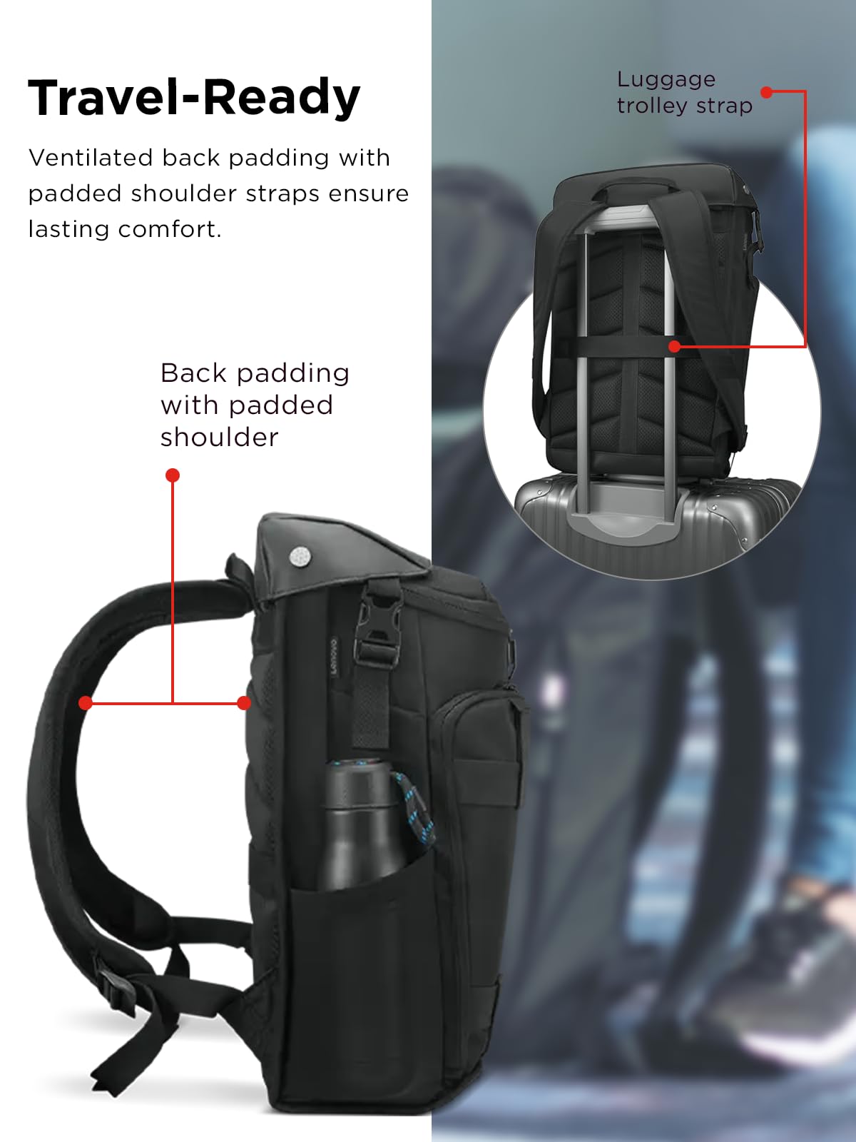 Foto 6 pulgar | Mochila Lenovo para Laptop de 17"-Venta Internacional