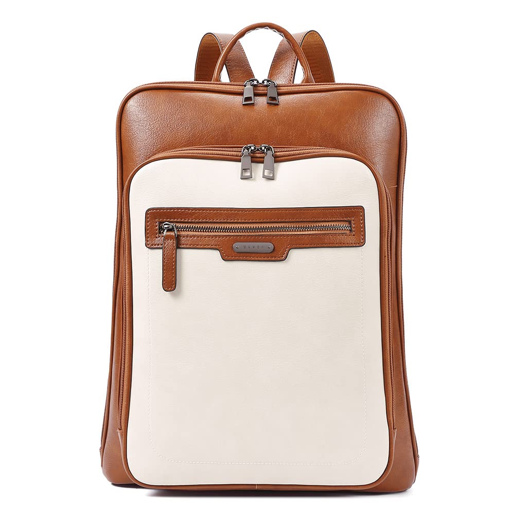Foto 2 pulgar | Mochila Cluci Leather para Portátil 15.6 Pulgadas para Mujer - Venta Internacional