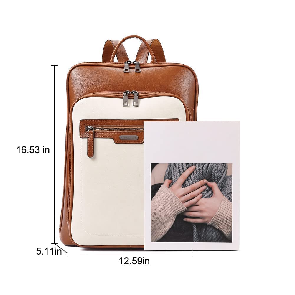 Foto 4 pulgar | Mochila Cluci Leather para Portátil 15.6 Pulgadas para Mujer - Venta Internacional