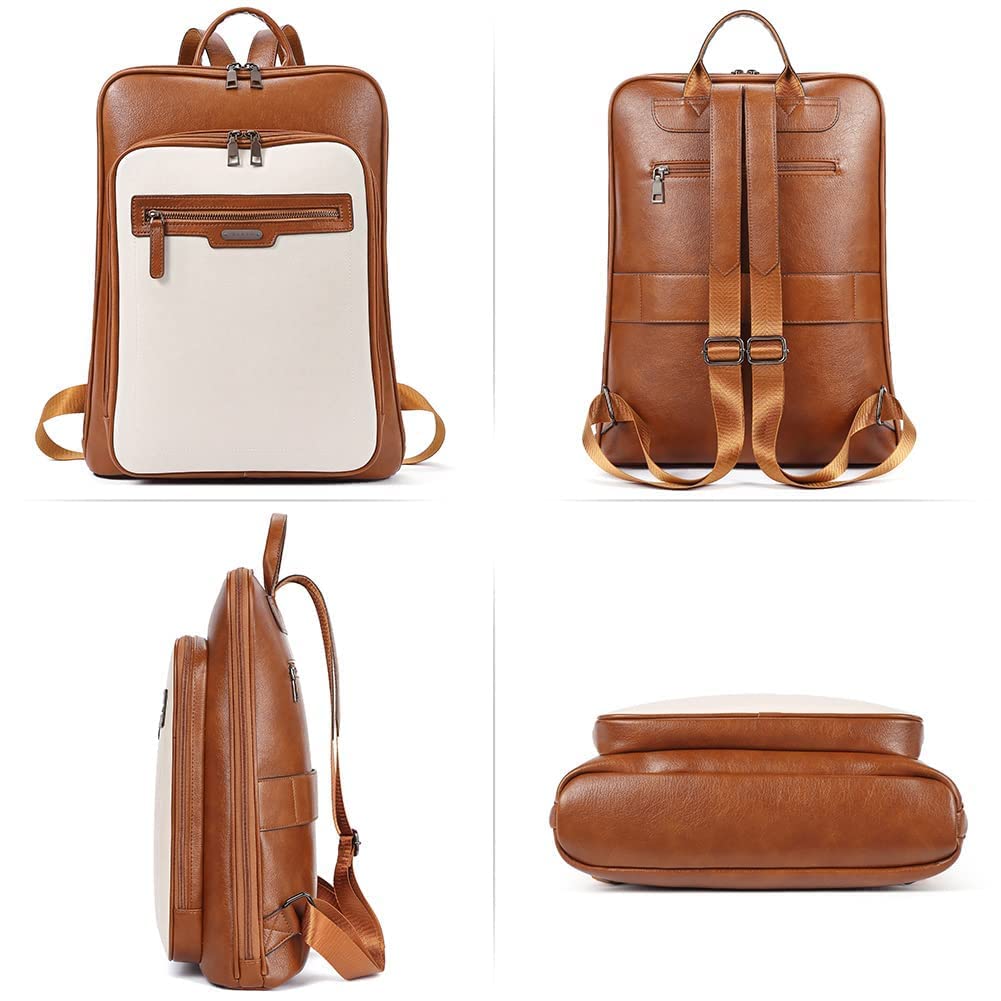 Foto 7 pulgar | Mochila Cluci Leather para Portátil 15.6 Pulgadas para Mujer - Venta Internacional