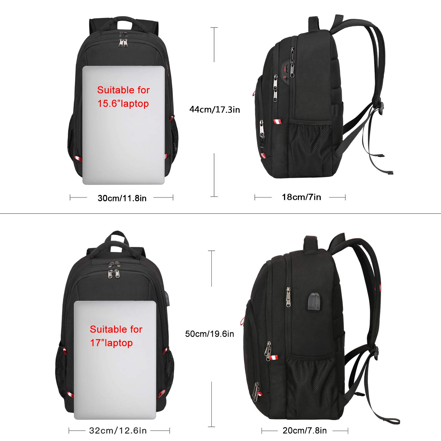 Foto 7 pulgar | Mochila Para Portátil Della Gao, Viajes De Negocios, Carga Usb De 15 Pulgadas - Venta Internacional.