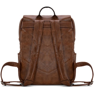 Foto 3 | Mochila Para Portátil Montana West × Wrangler Brown De Cuero Vegano - Venta Internacional.