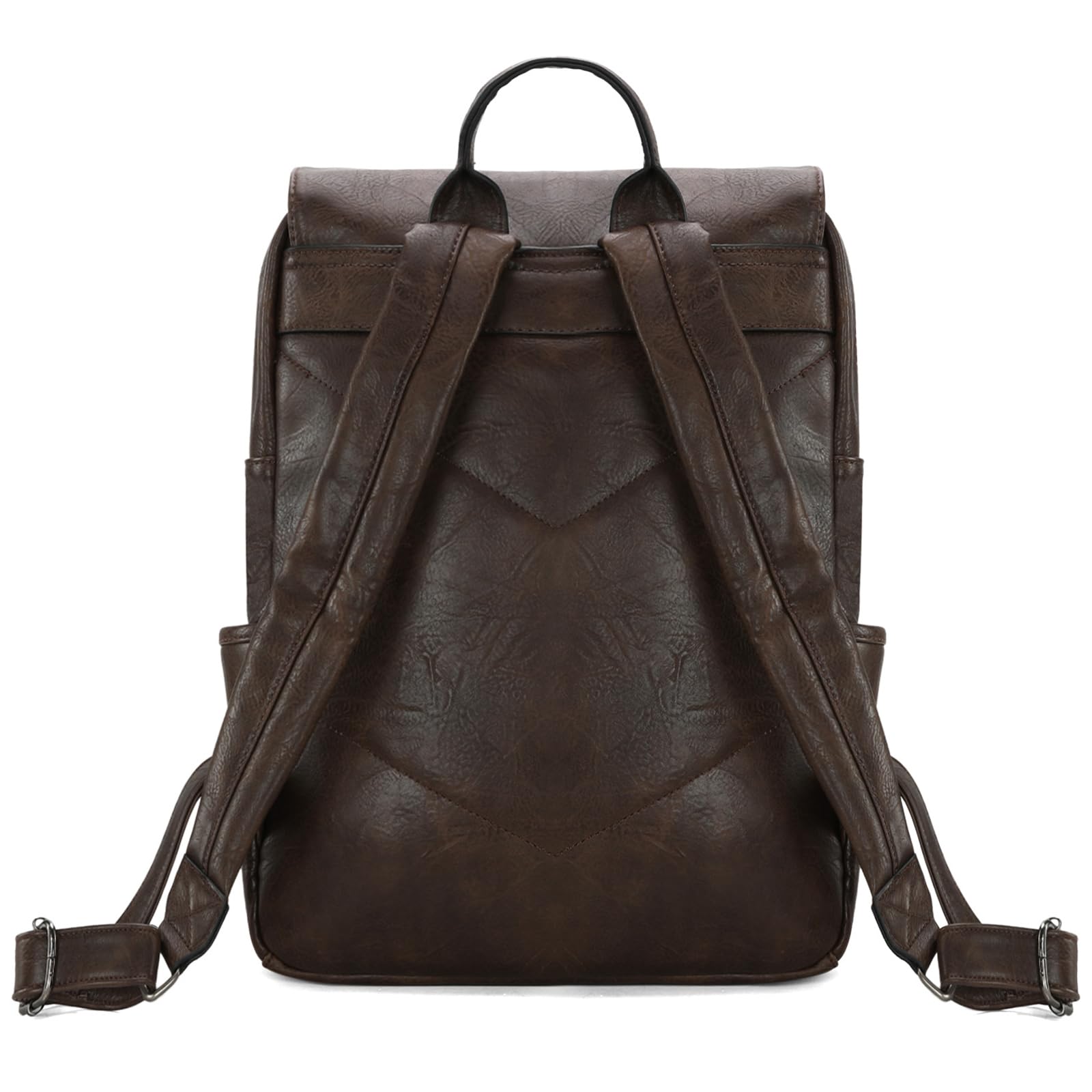 Foto 5 pulgar | Mochila Wrangler De Piel Vegana Para Portátil De 17.3 Pulgadas, Unisex, Negra - Venta Internacional.