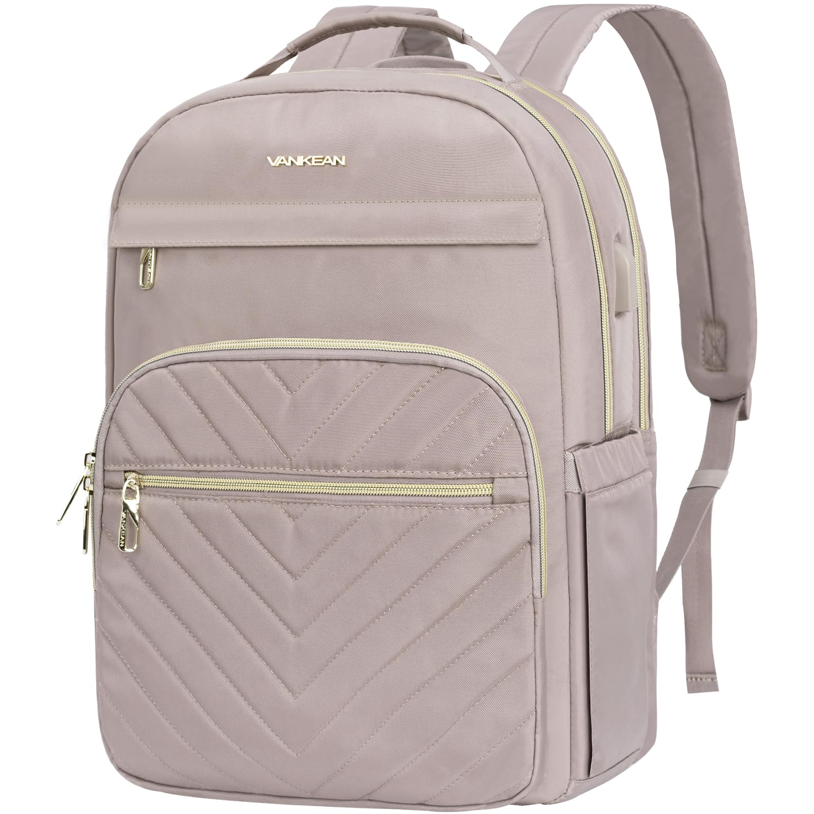 Foto 2 pulgar | Mochila Para Portátil Vankean 17.3'' Impermeable Para Mujer Rosa - Venta Internacional.