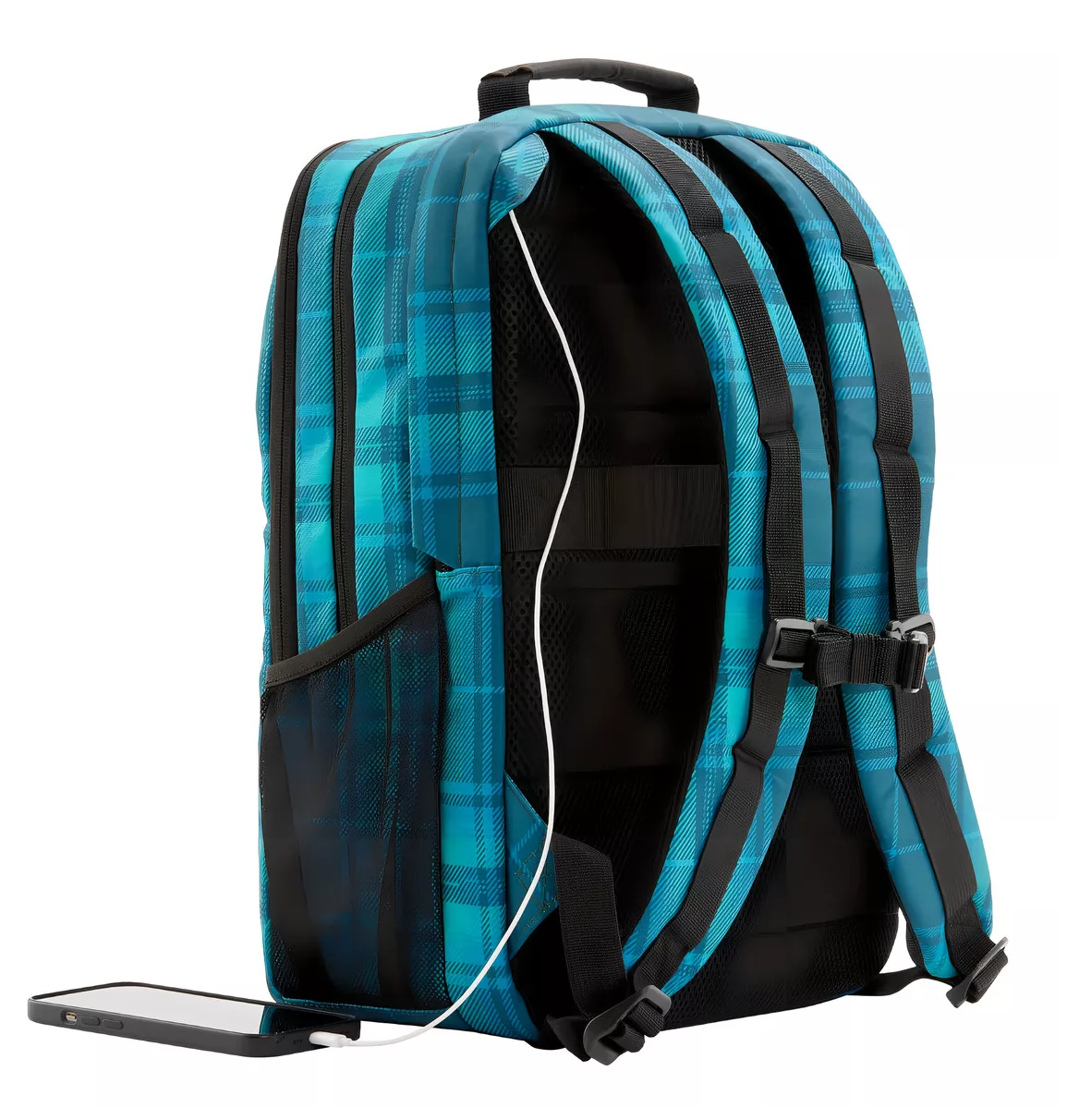Foto 5 pulgar | Mochila Campus Xl 16,1 Para Laptop Diseño De La Tela Liso Azul Cuadros
