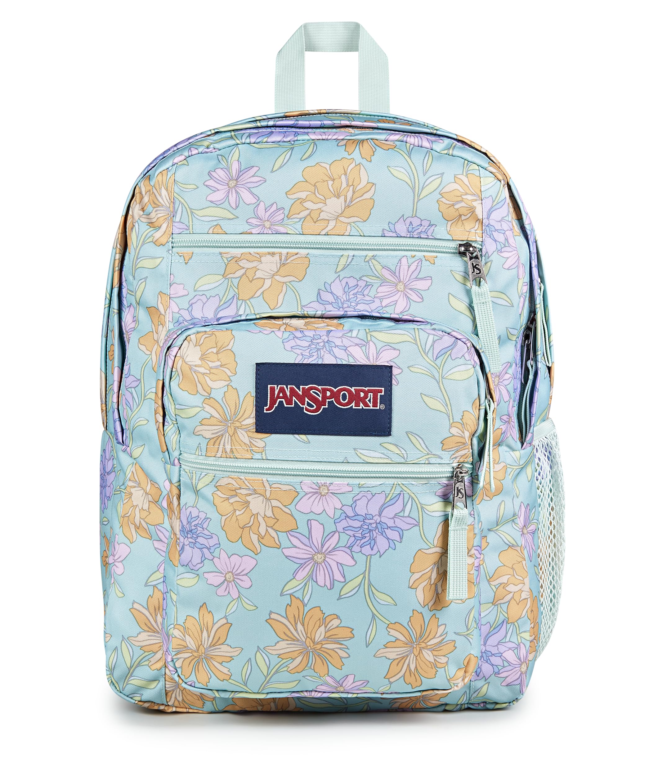 Mochila Para Portátil Jansport Big Student De 15 Pulgadas Con Estampado Floral Desteñido Y Menta - Venta Internacional.