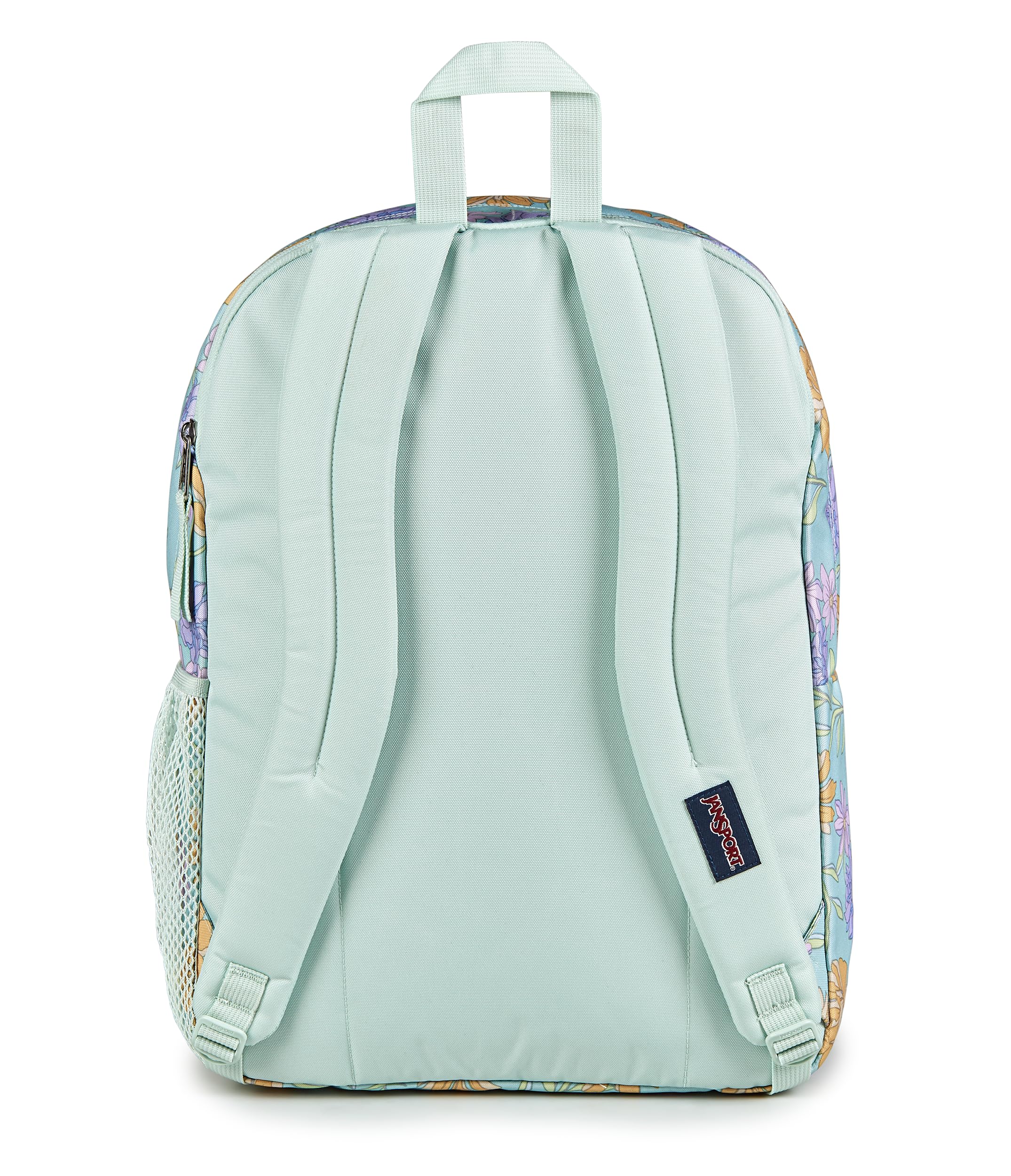 Foto 3 pulgar | Mochila Para Portátil Jansport Big Student De 15 Pulgadas Con Estampado Floral Desteñido Y Menta - Venta Internacional.