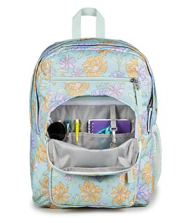 Foto 7 | Mochila Para Portátil Jansport Big Student De 15 Pulgadas Con Estampado Floral Desteñido Y Menta - Venta Internacional.