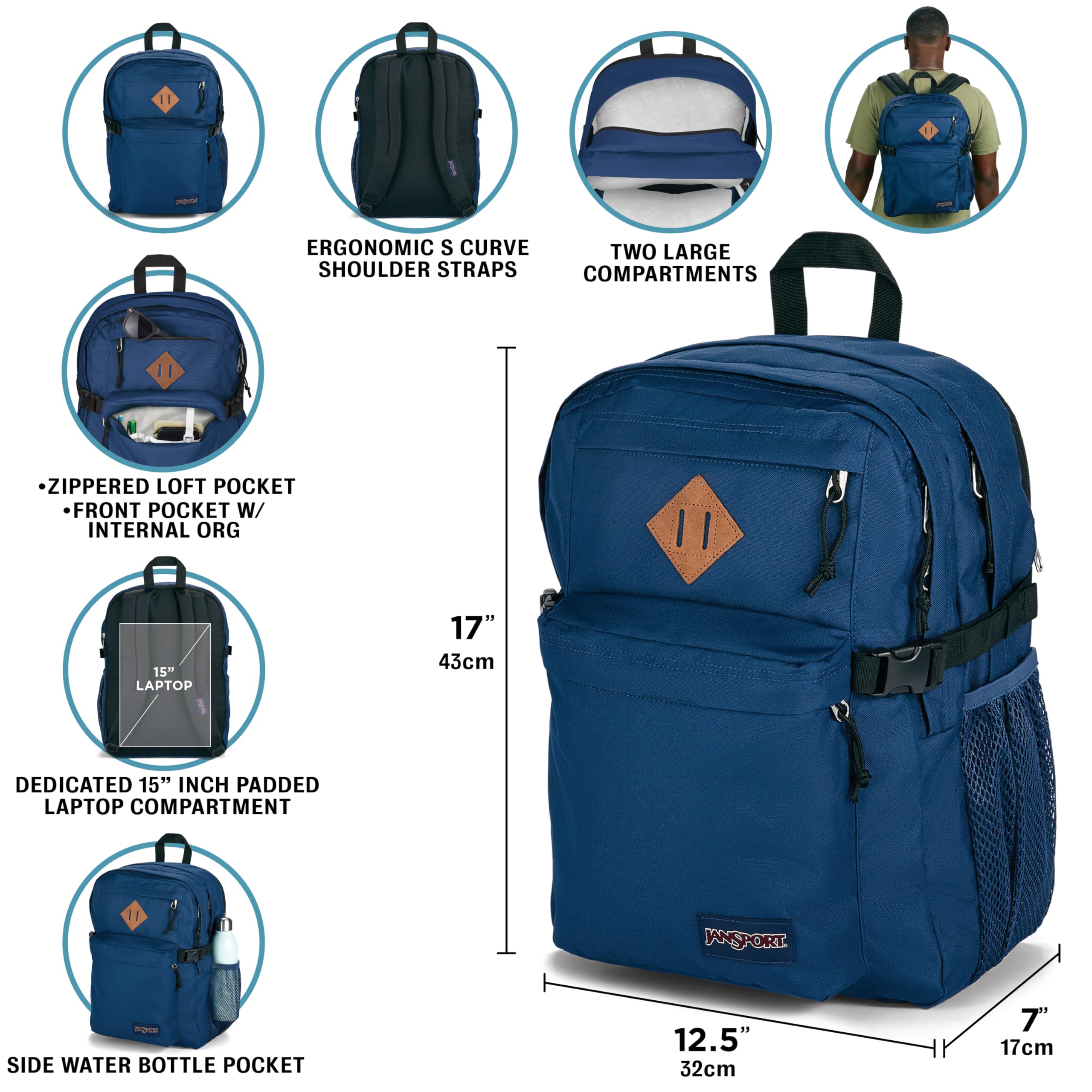 Foto 4 pulgar | Mochila Jansport Para Viajes Y Trabajo En El Campus Principal Con Funda Para Portátil De 15 Pulgadas - Venta Interna
