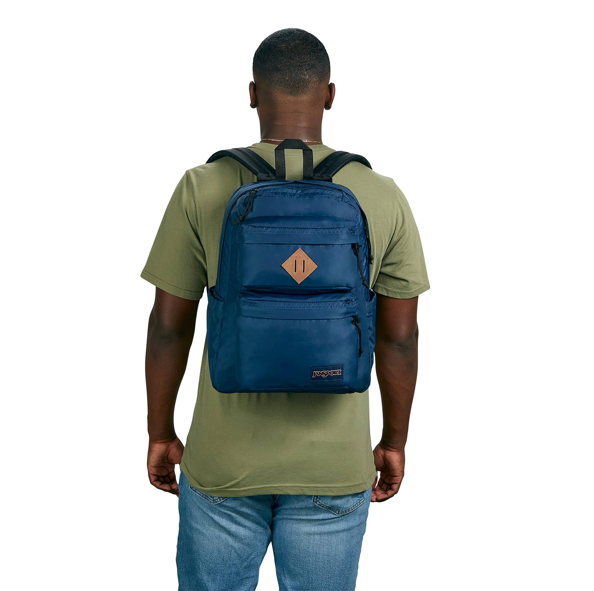Foto 4 pulgar | Mochila Jansport Double Break De 27 Litros Con Compartimento Para Portátil De 15 Pulgadas Azul Marino - Venta Intern