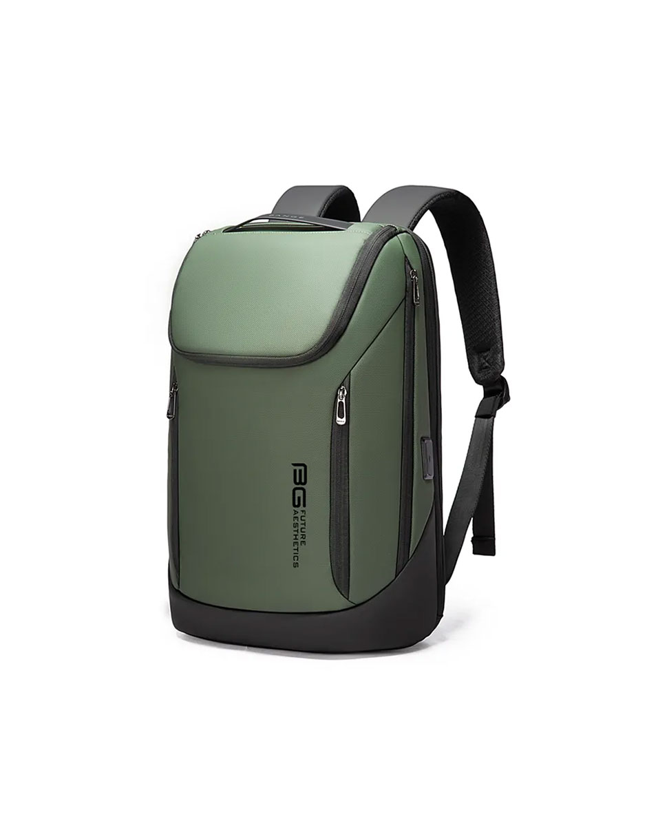 Mochila Bange Para Laptop 15.6'' Modelo Bg-2517 Color Verde Repelente Al Agua