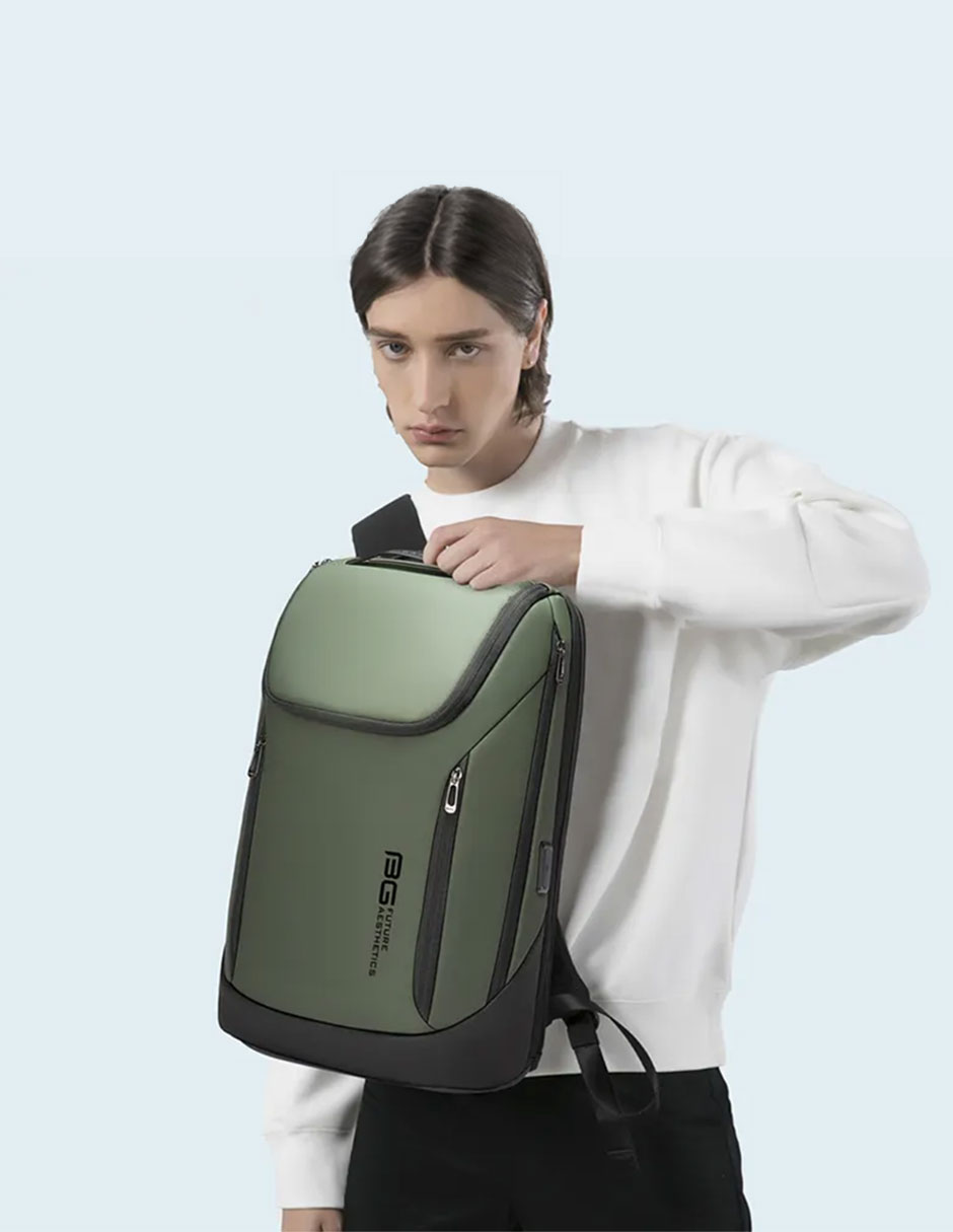 Foto 3 pulgar | Mochila Bange Para Laptop 15.6'' Modelo Bg-2517 Color Verde Repelente Al Agua