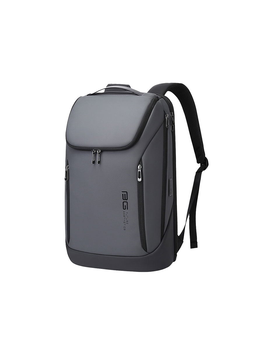 Mochila Bange Para Laptop 15.6'' Modelo Bg-2517 Color Gris Repelente Al Agua