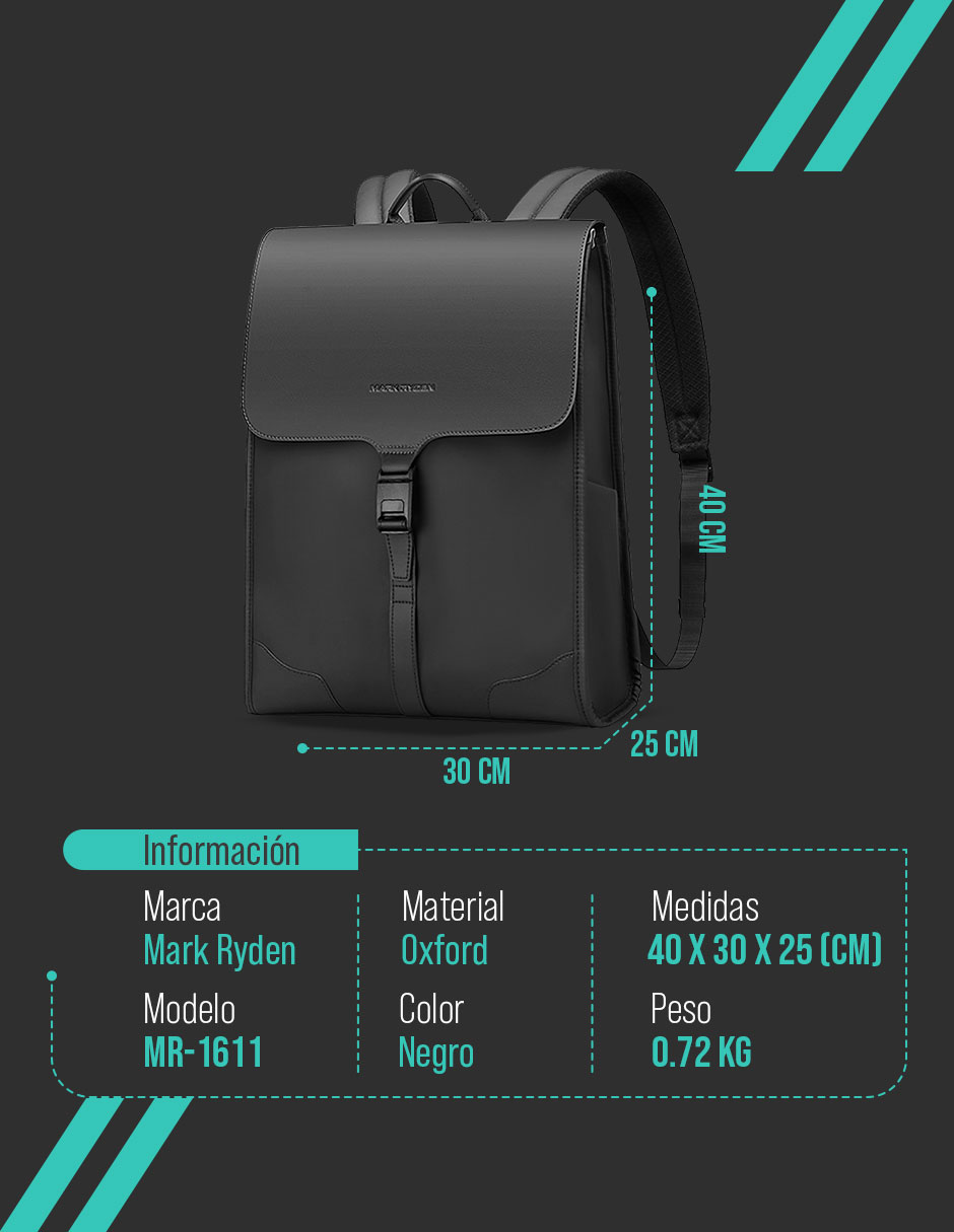 Foto 8 | Mochila Mark Ryden para Laptop de 15.6"