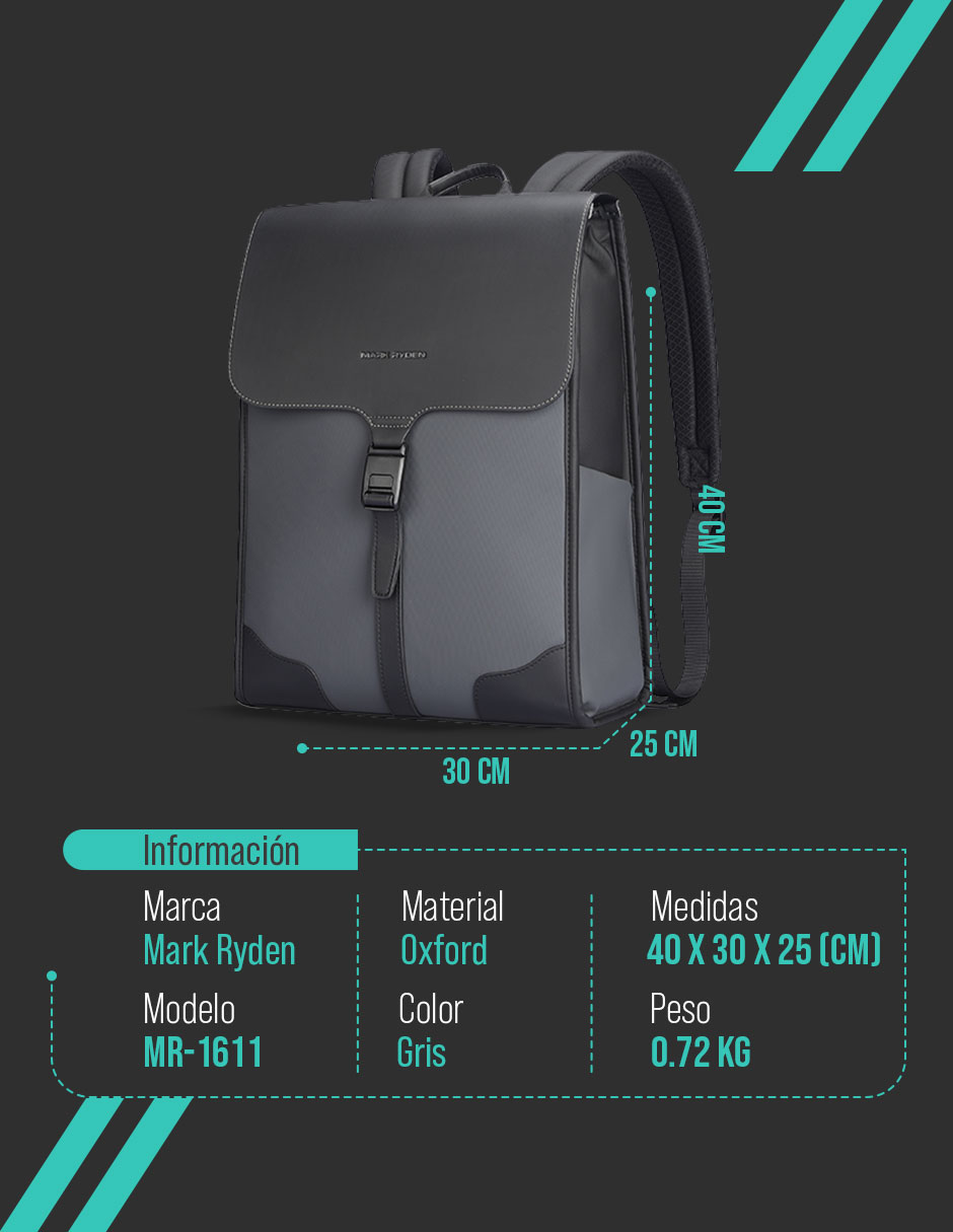 Foto 6 | Mochila Mark Ryden para Laptop de 15.6"