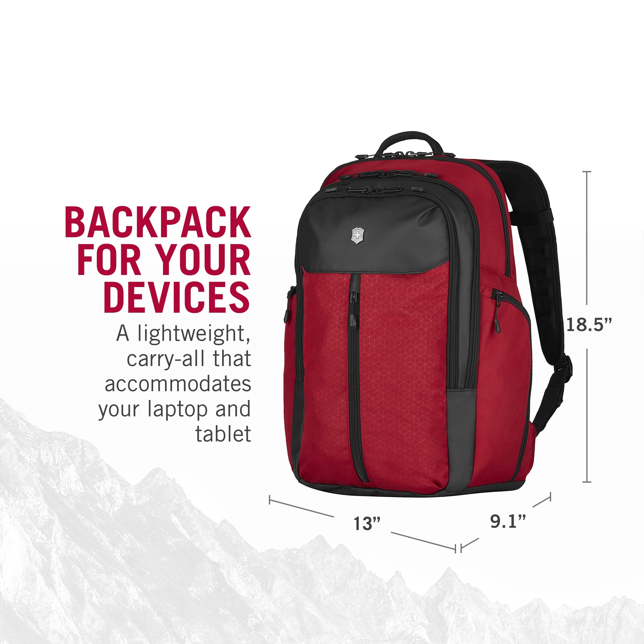 Foto 4 pulgar | Mochila Victorinox Altmont Original Vertical-zip 24l Roja - Venta Internacional.