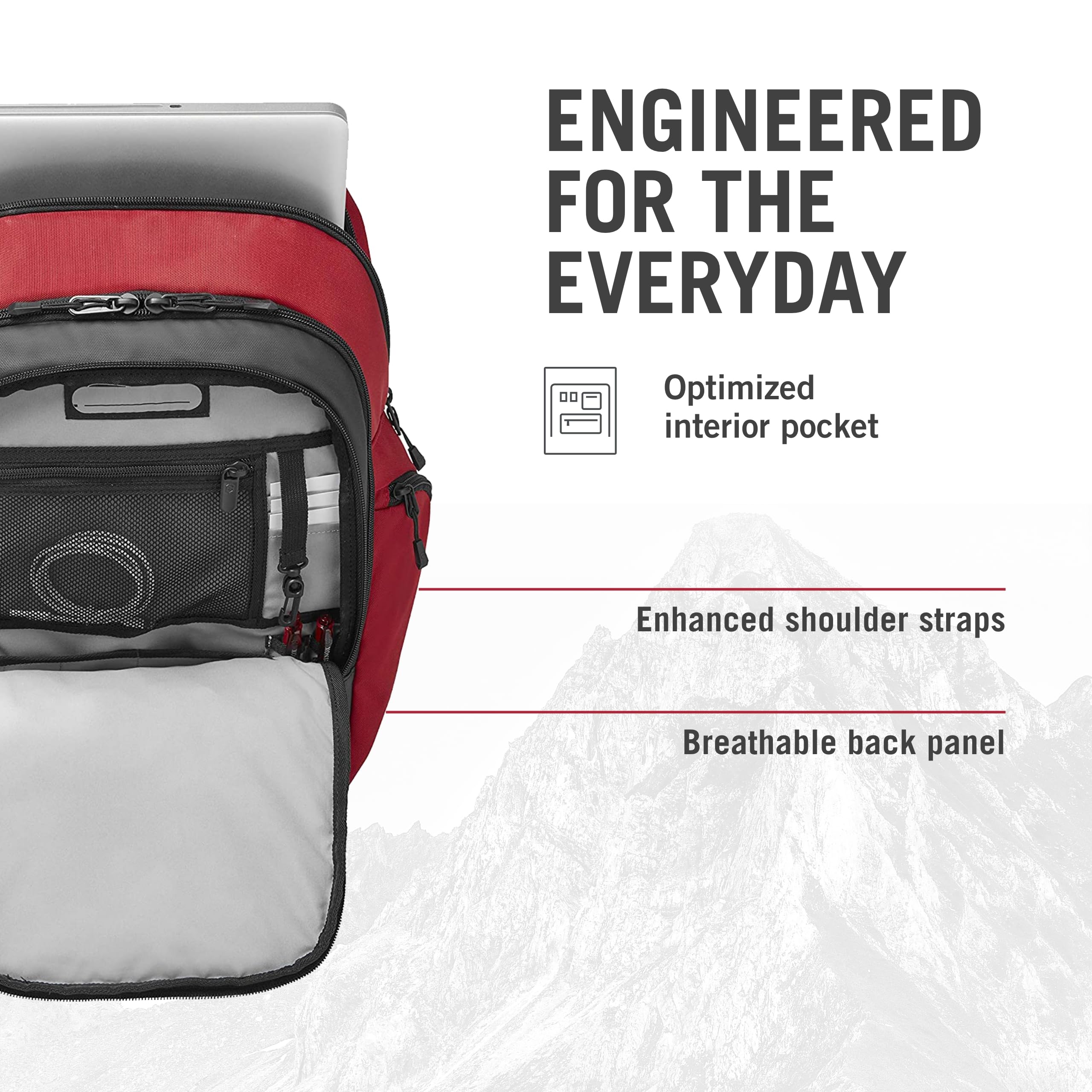 Foto 5 pulgar | Mochila Victorinox Altmont Original Vertical-zip 24l Roja - Venta Internacional.