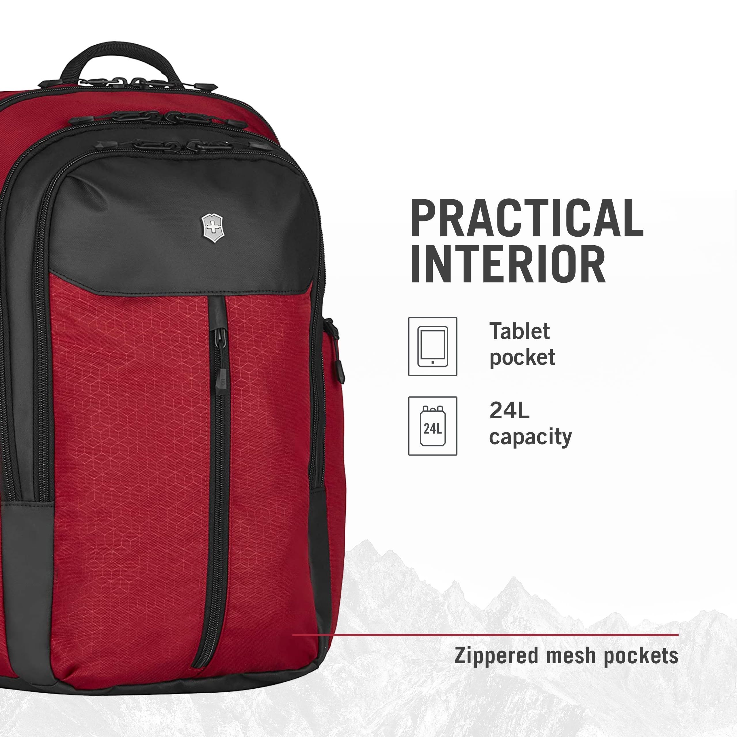 Foto 7 pulgar | Mochila Victorinox Altmont Original Vertical-zip 24l Roja - Venta Internacional.