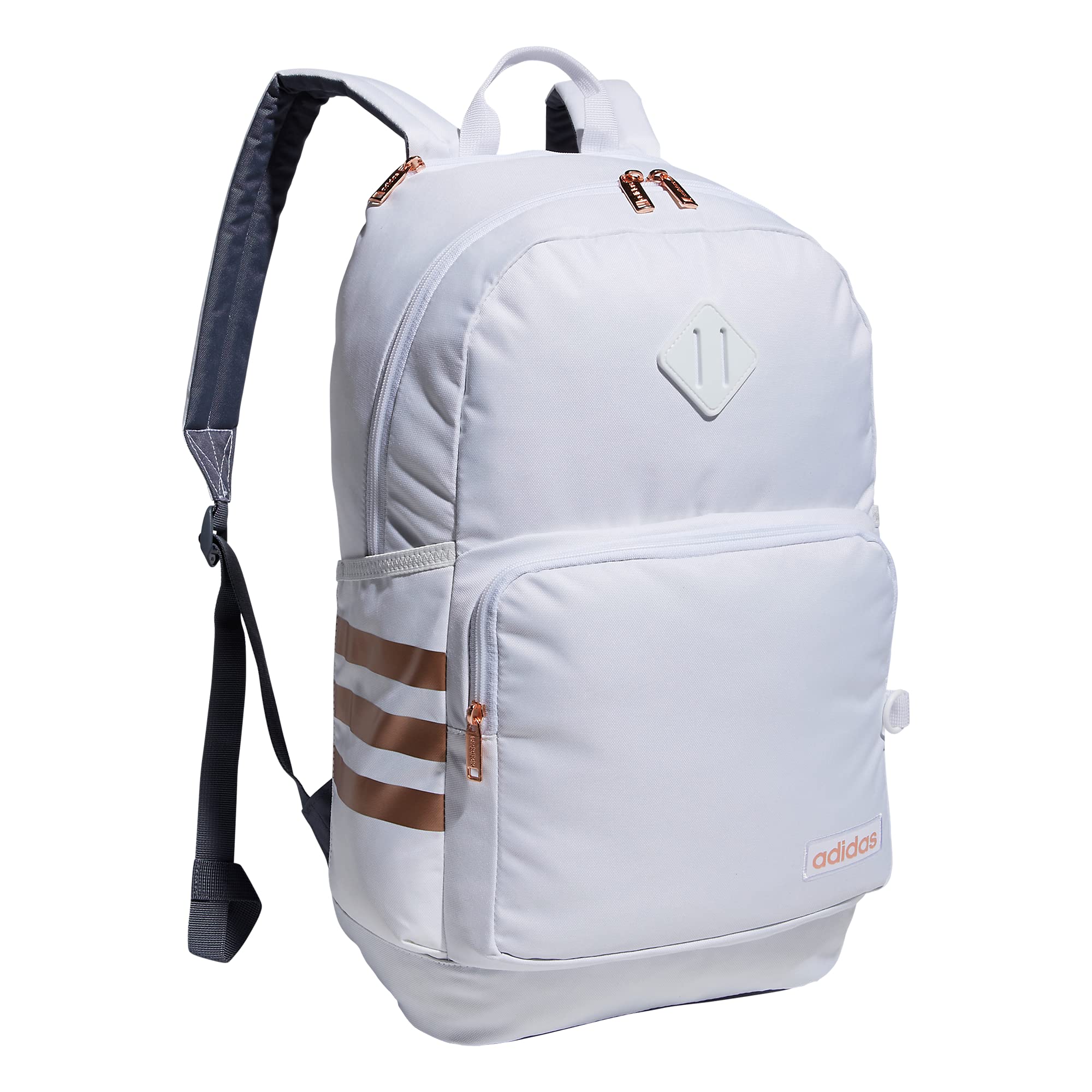 Foto 2 pulgar | Mochila Adidas Classic De 3 Rayas, Duradera, Unisex, Blanco/ónix - Venta Internacional.