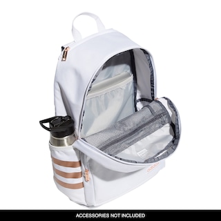 Foto 2 | Mochila Adidas Classic De 3 Rayas, Duradera, Unisex, Blanco/ónix - Venta Internacional.