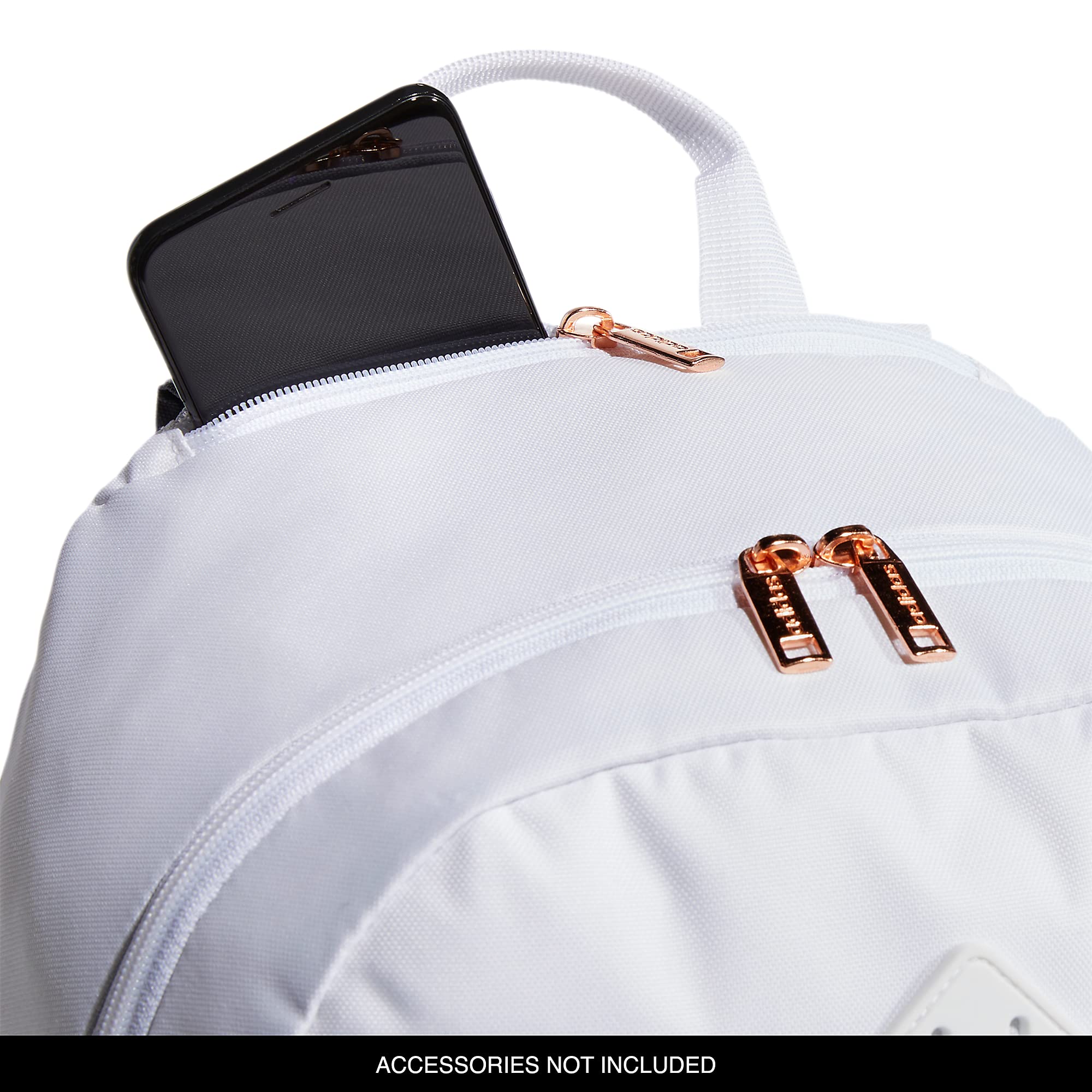 Foto 4 pulgar | Mochila Adidas Classic De 3 Rayas, Duradera, Unisex, Blanco/ónix - Venta Internacional.