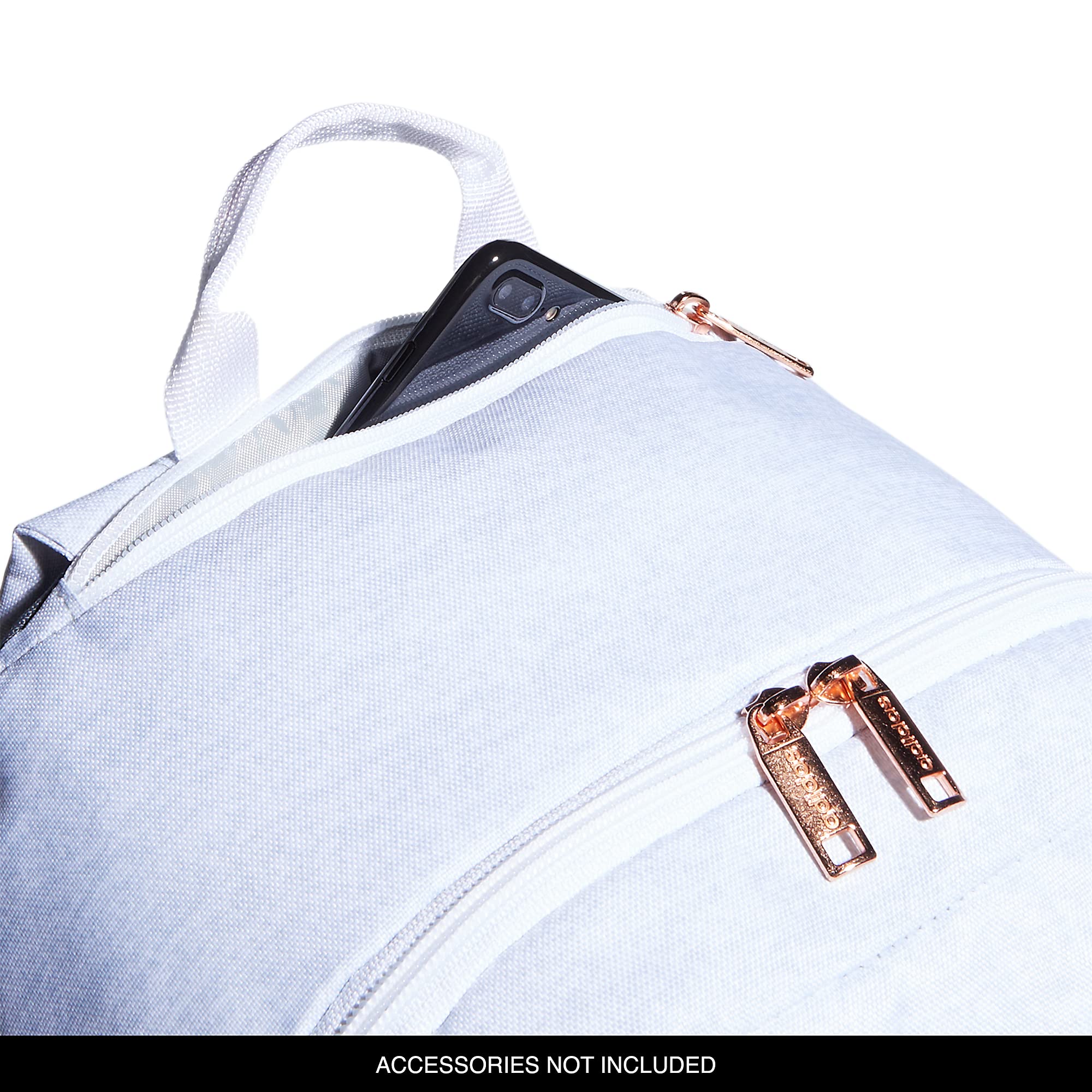 Foto 4 pulgar | Mochila Adidas Classic De 3 Rayas, Duradera, Unisex, Blanca - Venta Internacional.