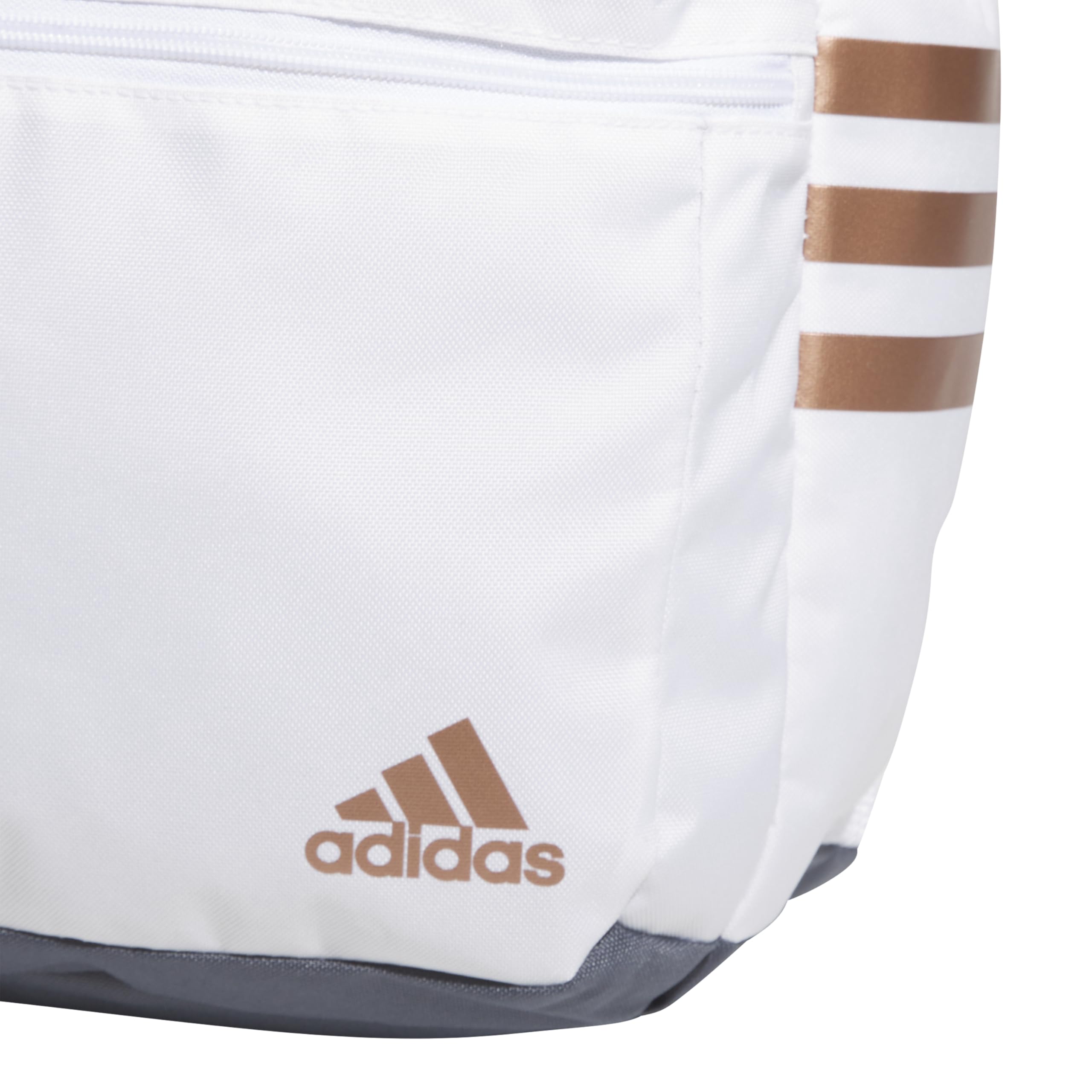 Foto 4 pulgar | Mochila Adidas Classic De 3 Rayas Unisex Blanco/oro Rosa - Venta Internacional.